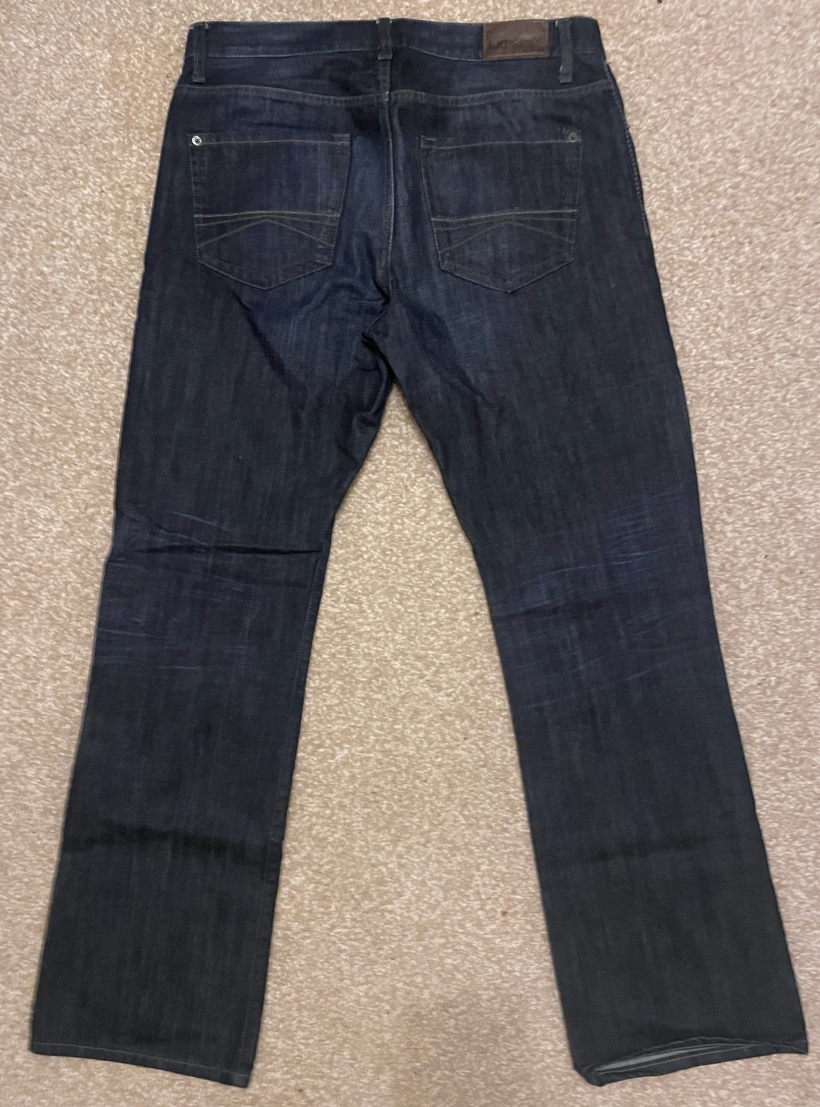 Express Kingston Jeans Men’s 34×34 Dark Wash Blue Classic Bootcut 100% Cotton