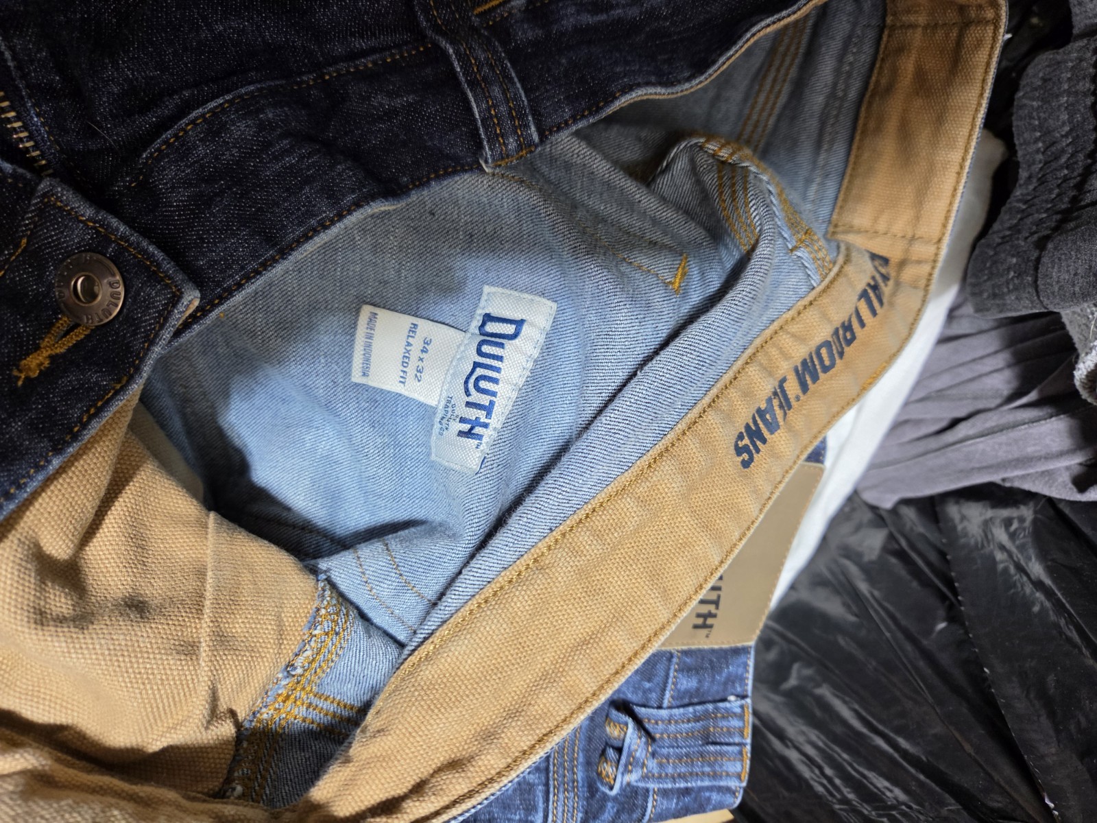 2 Pair Of Duluth Jeans Mens 34×32