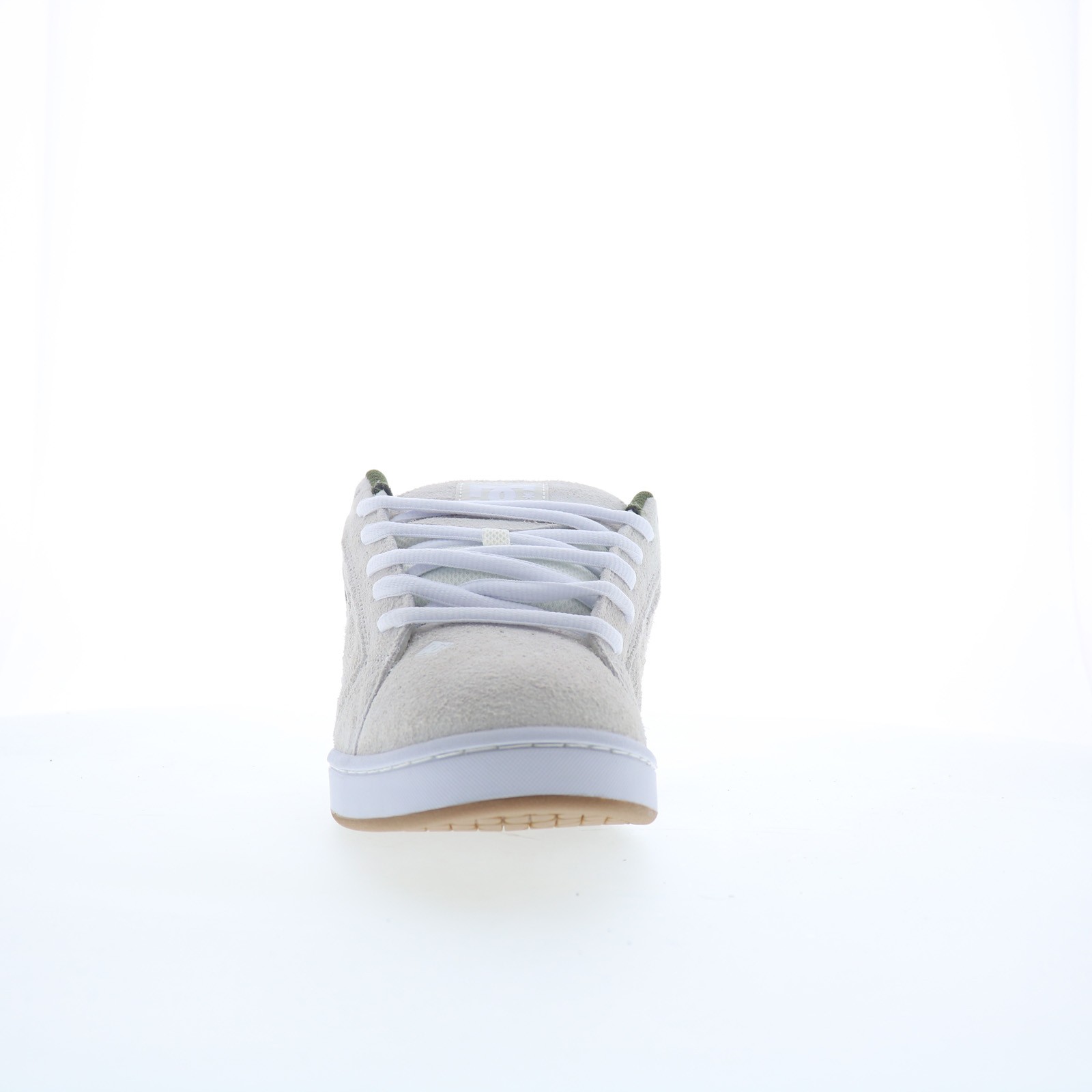 DC Net SE DC03260101-OWHGRN Mens White Suede Skate Inspired Sneakers Shoes