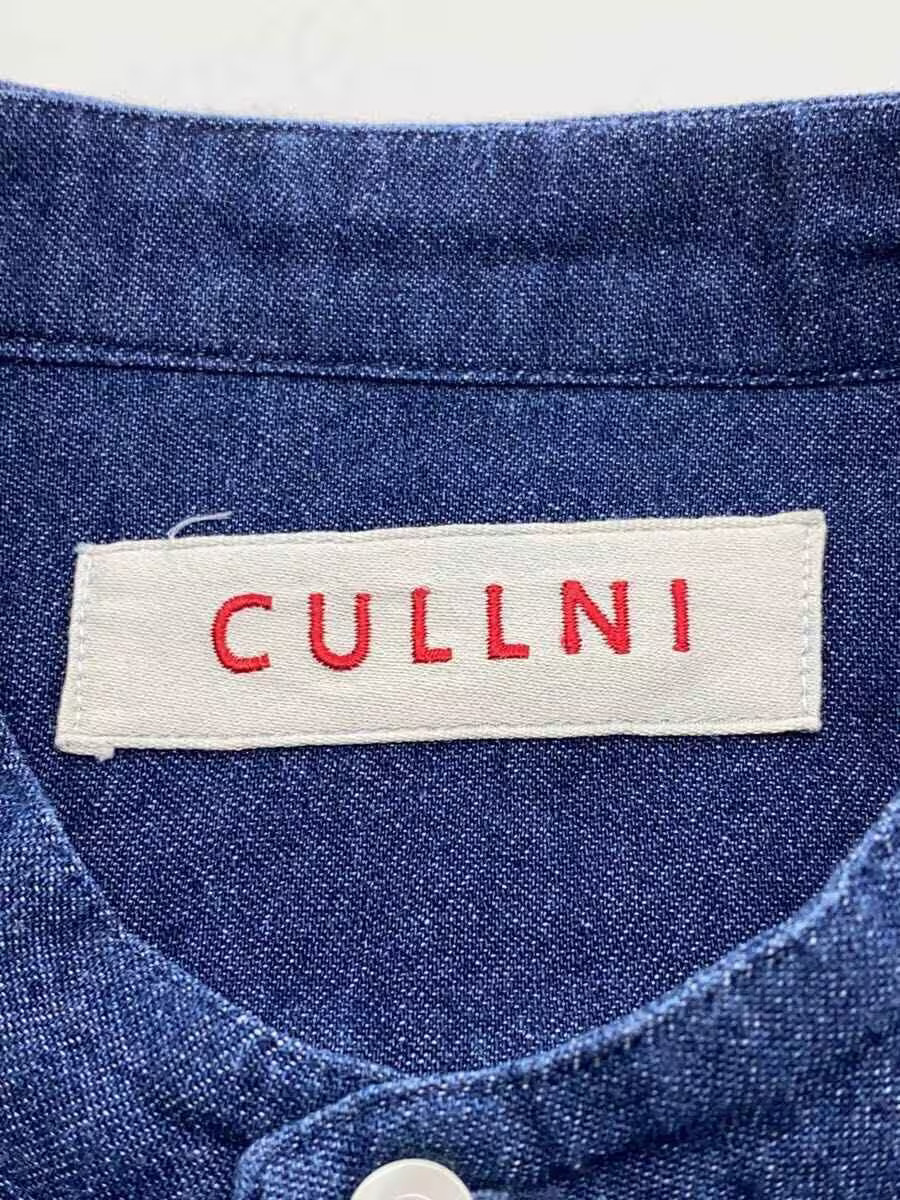 CULLNI Long Sleeve Shirt, Size 2, Denim, IDG, Solid Color, 17-SS-002