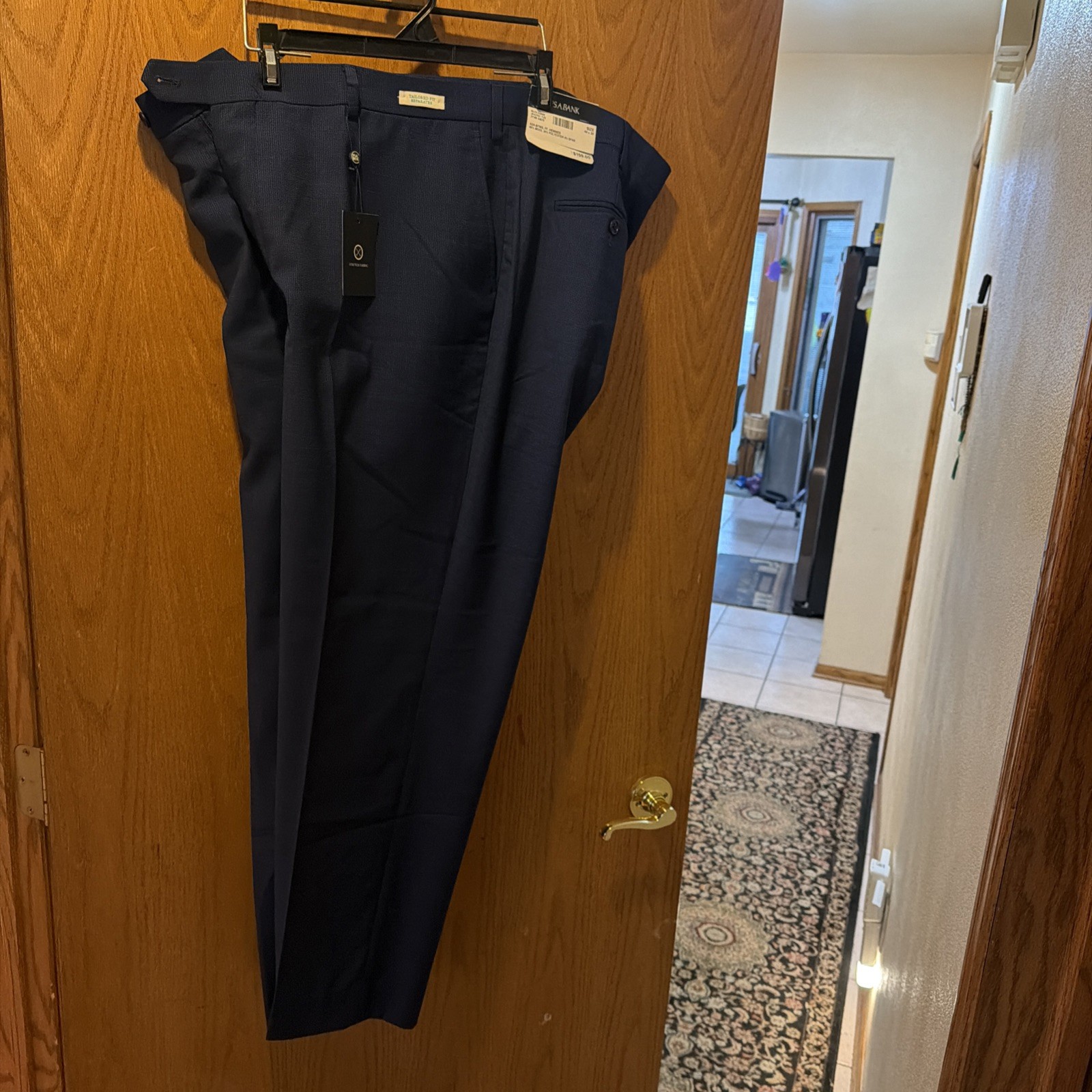 NWT Jos. A. Bank Navy 48 X 32 Dress Pants Hemmed $159.00 Plus Size Hard To Find