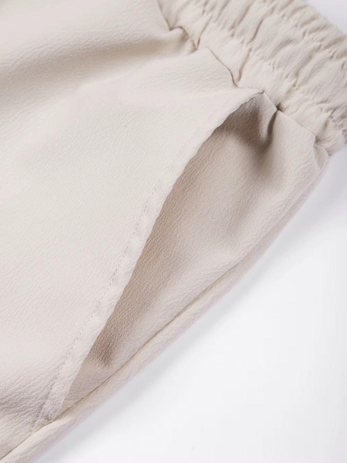 Summer Men’s Casual Elastic Waist Solid Color Breathable High Quality Pants Gift