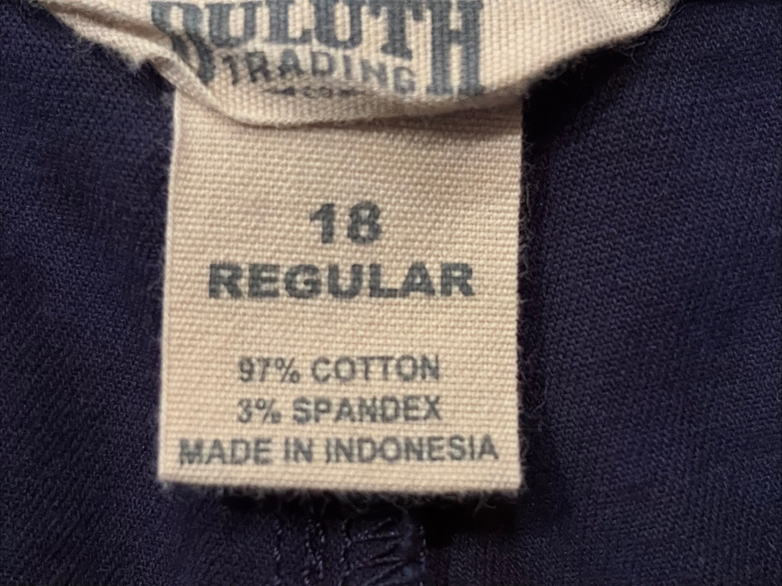 Duluth Trading Co. Blue Crop Capri Wide-Leg Pants Womens Tag 18 Reg Fits 37 x 23