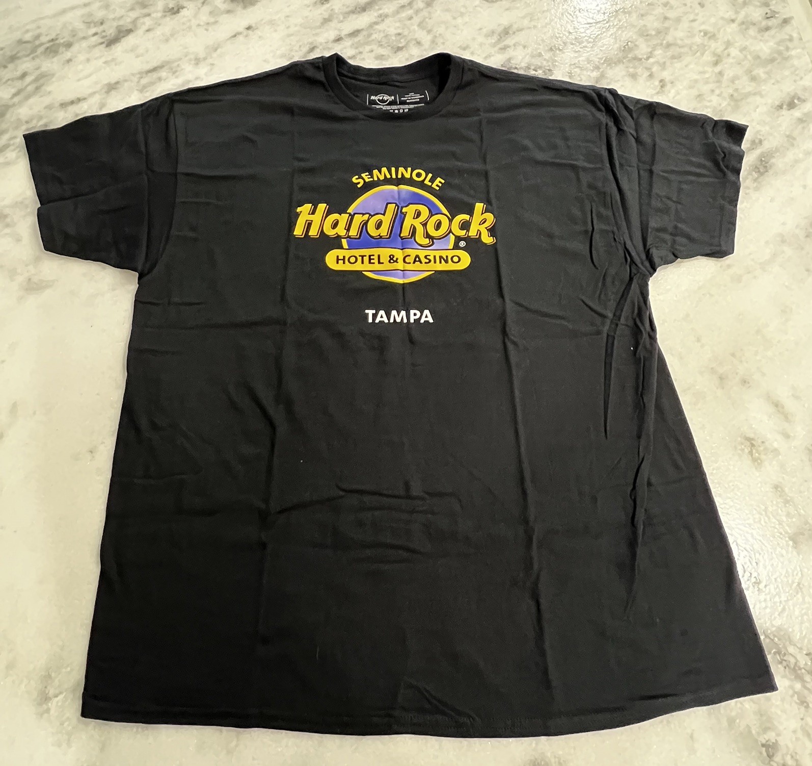 Hard Rock Shirt Mens 2XL Black Seminole Hotel Casino Unity Tampa Graphic Tee