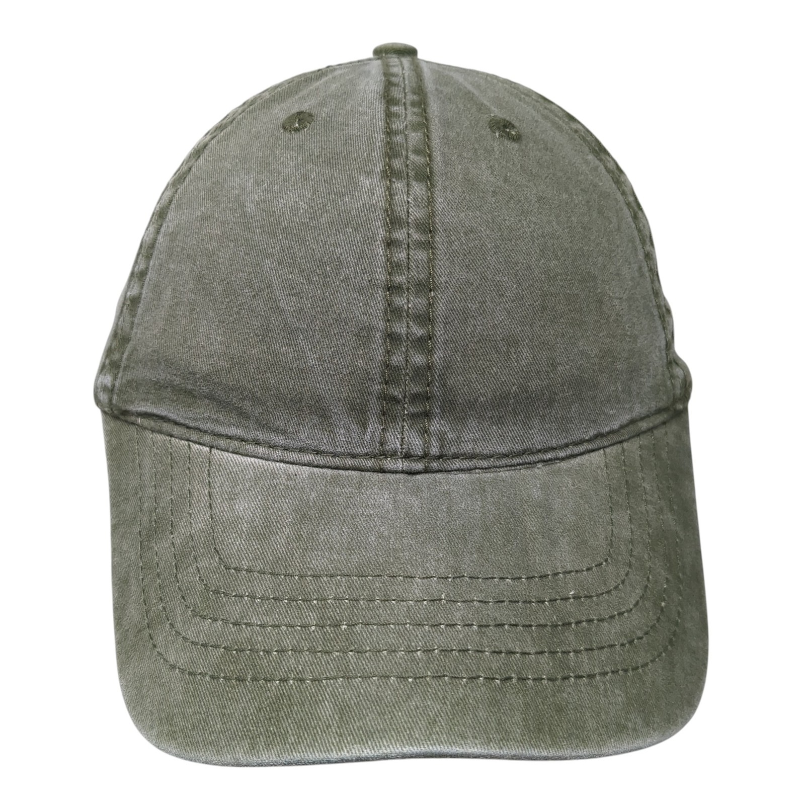 Unbranded Slideback Hat Green Solid One Size Adjustable Outdoor Blank