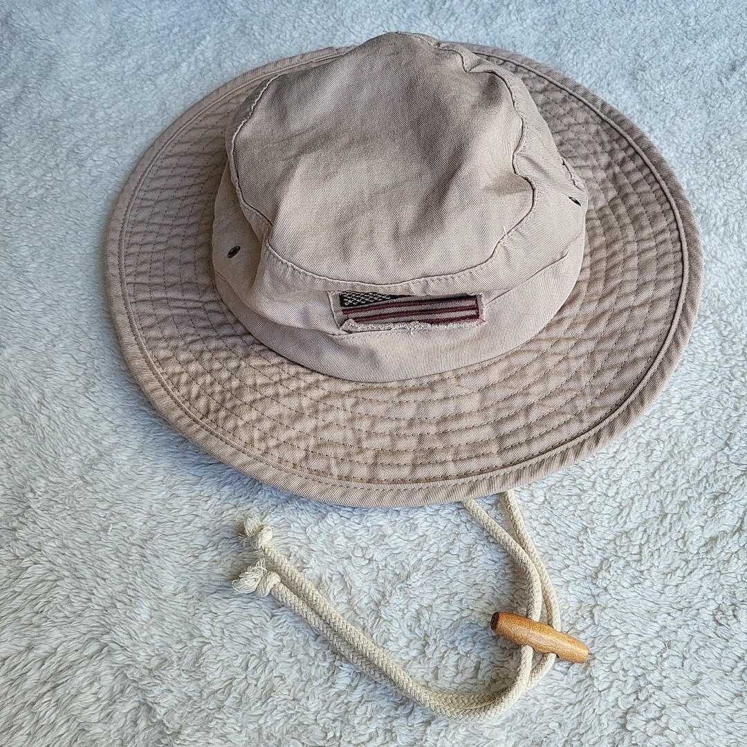 Panama Jack Boonie Hat Medium Beige Outdoor Beach Sun Fishing Hike Camp Bucket