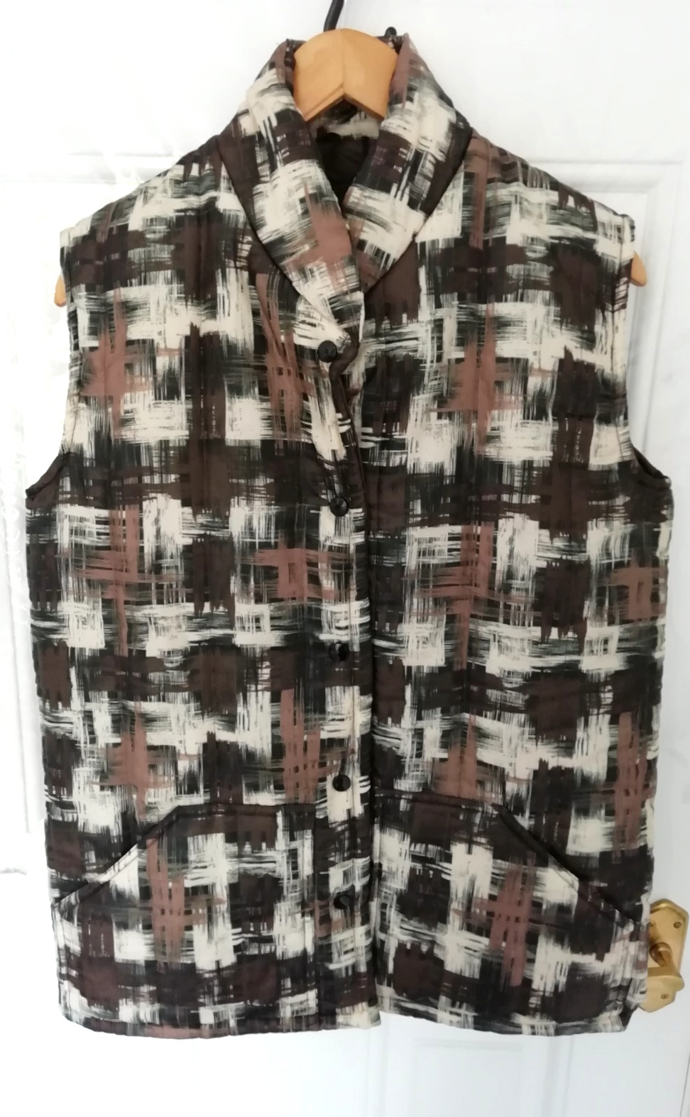 Huntsman Sportswear M Neidhart Insulation Gilet Body Warmer Brown Black Pockets