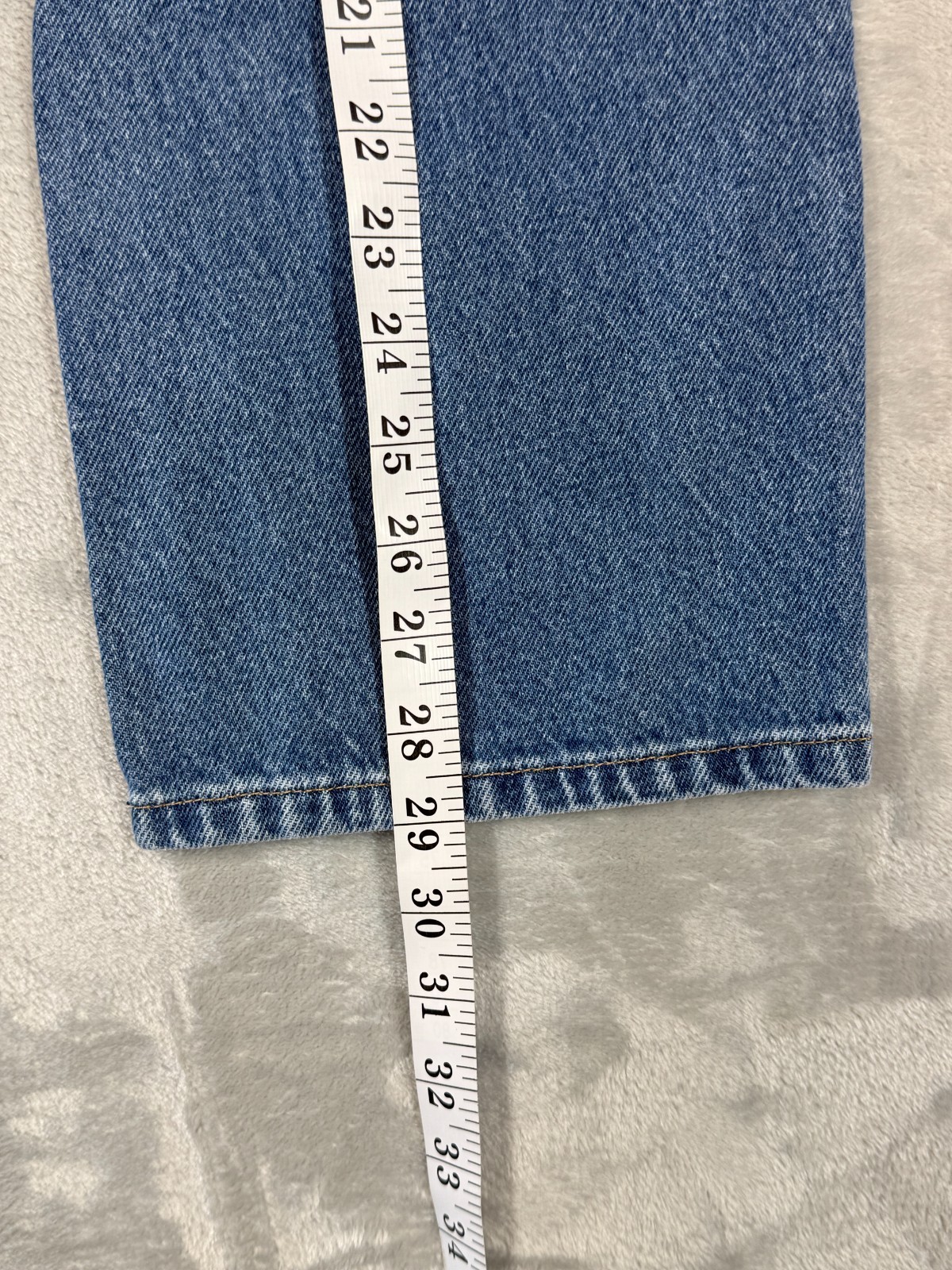 L.L. Bean Original Fit Straight Jeans Womens Sz 6 Reg Blue Denim 100% Cotton