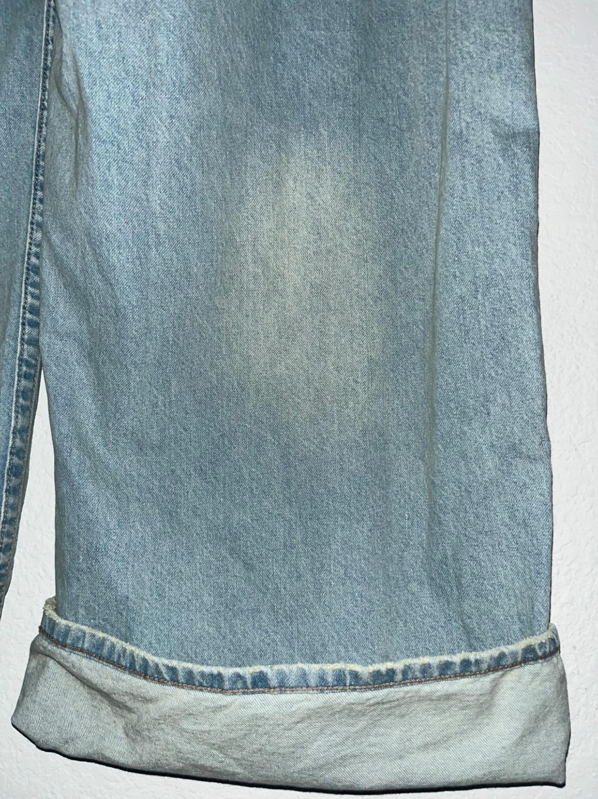 True Religion Baggy Wide Leg Jeans Light Wash Denim Men’s Size 44 NWOT Y2K
