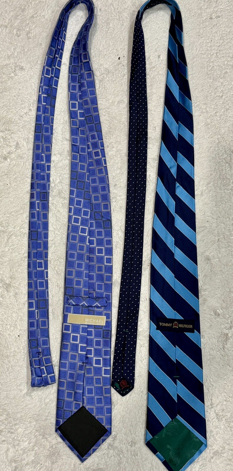 Tommy Hilfiger Men’s & Michael Kors Lot Of 2 Silk Necktie Neckties Tie Ties