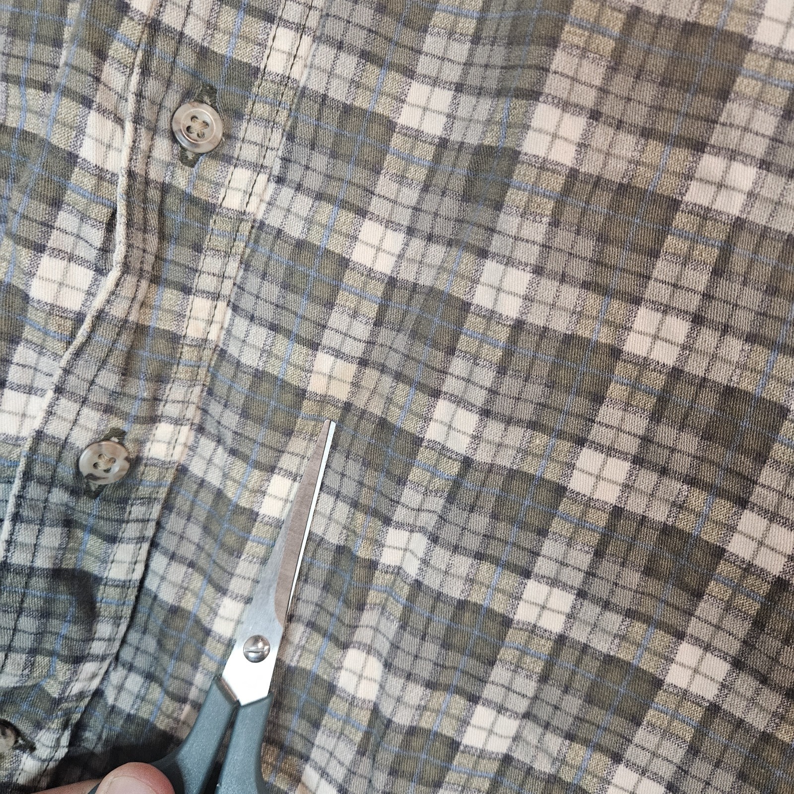 Carhartt FR Flame Resistant Shirt Mens Large Plaid Flannel Button Front Workwear