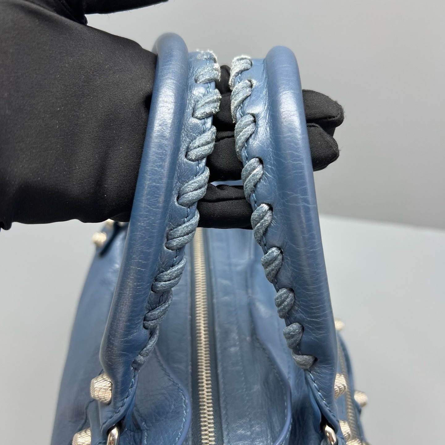 Balenciaga Pre-Owned Authentic Luxury Handbag Blue 38*24*14cm