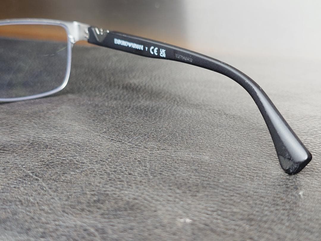 Emporio Armani Glasses Frame Matte Silver