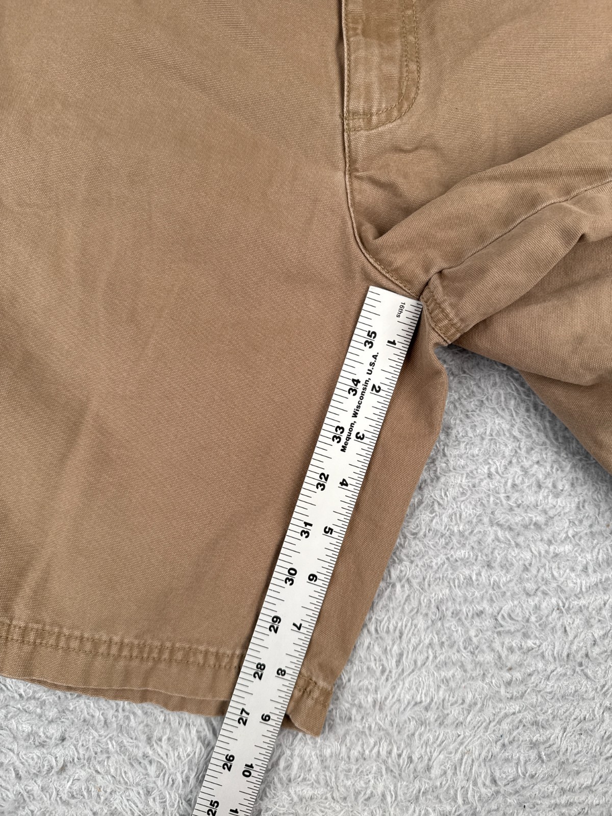Columbia Shorts Men 36 Brown Cargo 100% Cotton Duck Fabric 9″ Hike Camp Fishing