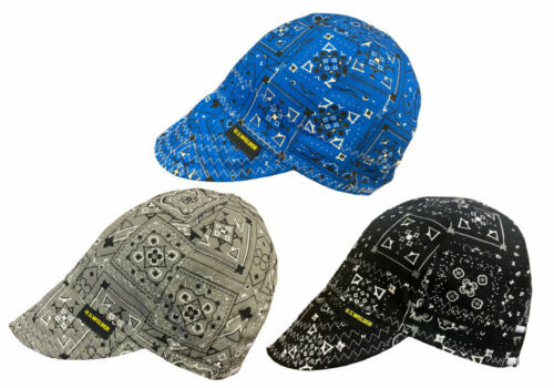 3 pack US WELDER Welding Caps Hat Best Bandana Reversible by Comeaux Supply
