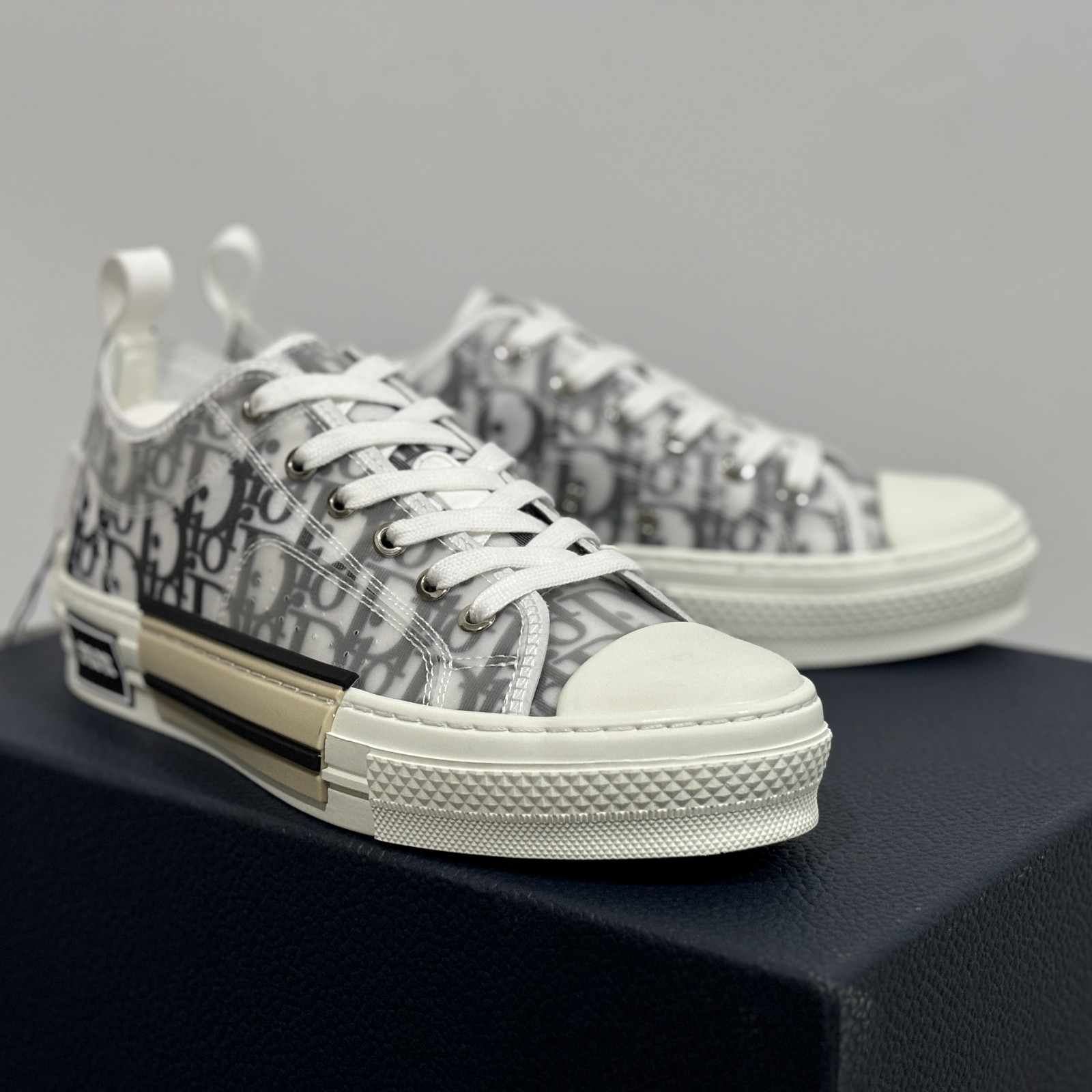 Men’s Dior B23 Low Top Transparent Oblique Monogram Designer Casual Sneakers