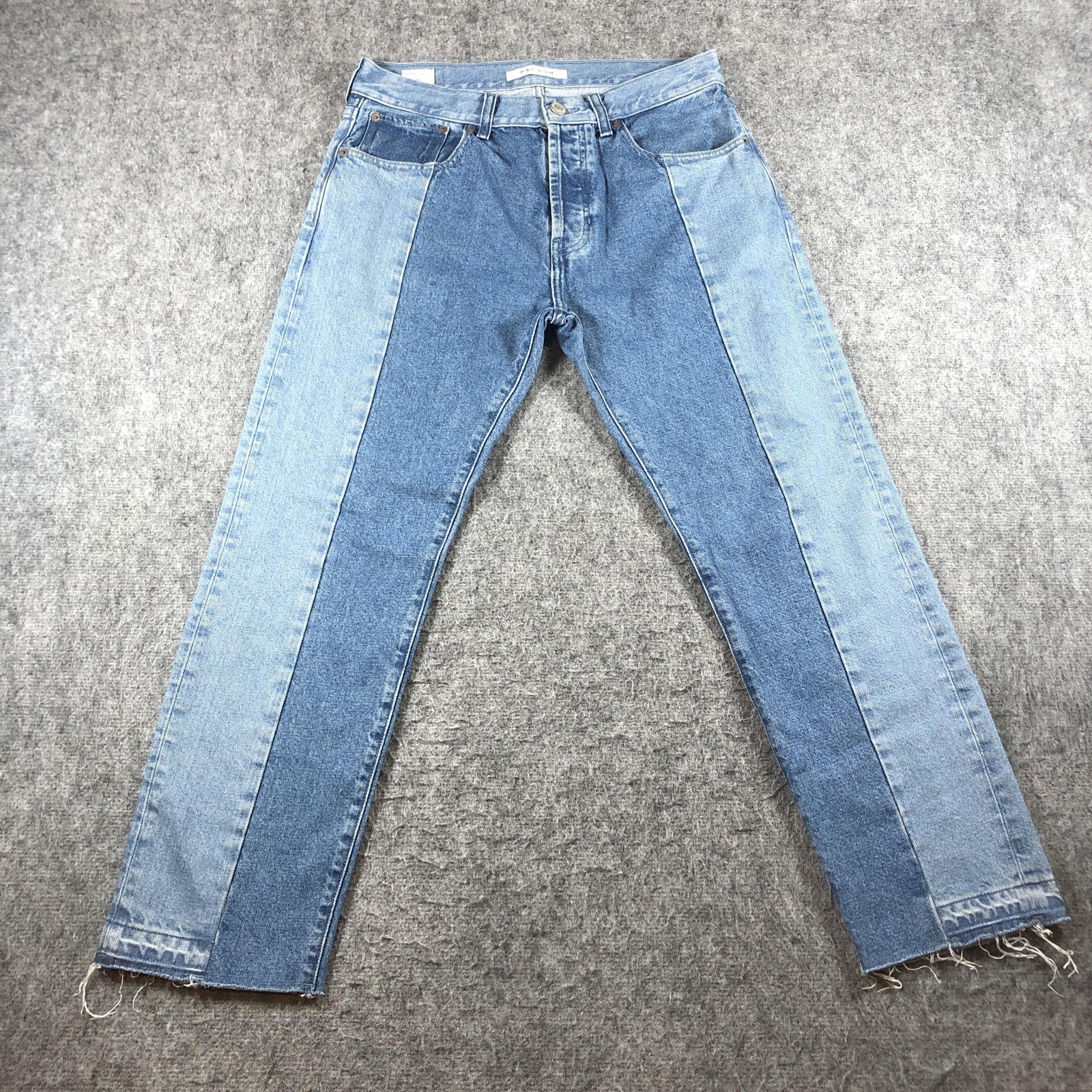 PacSun Vintage Loose Crop Jeans Womens 31 Two Tone Patchwork