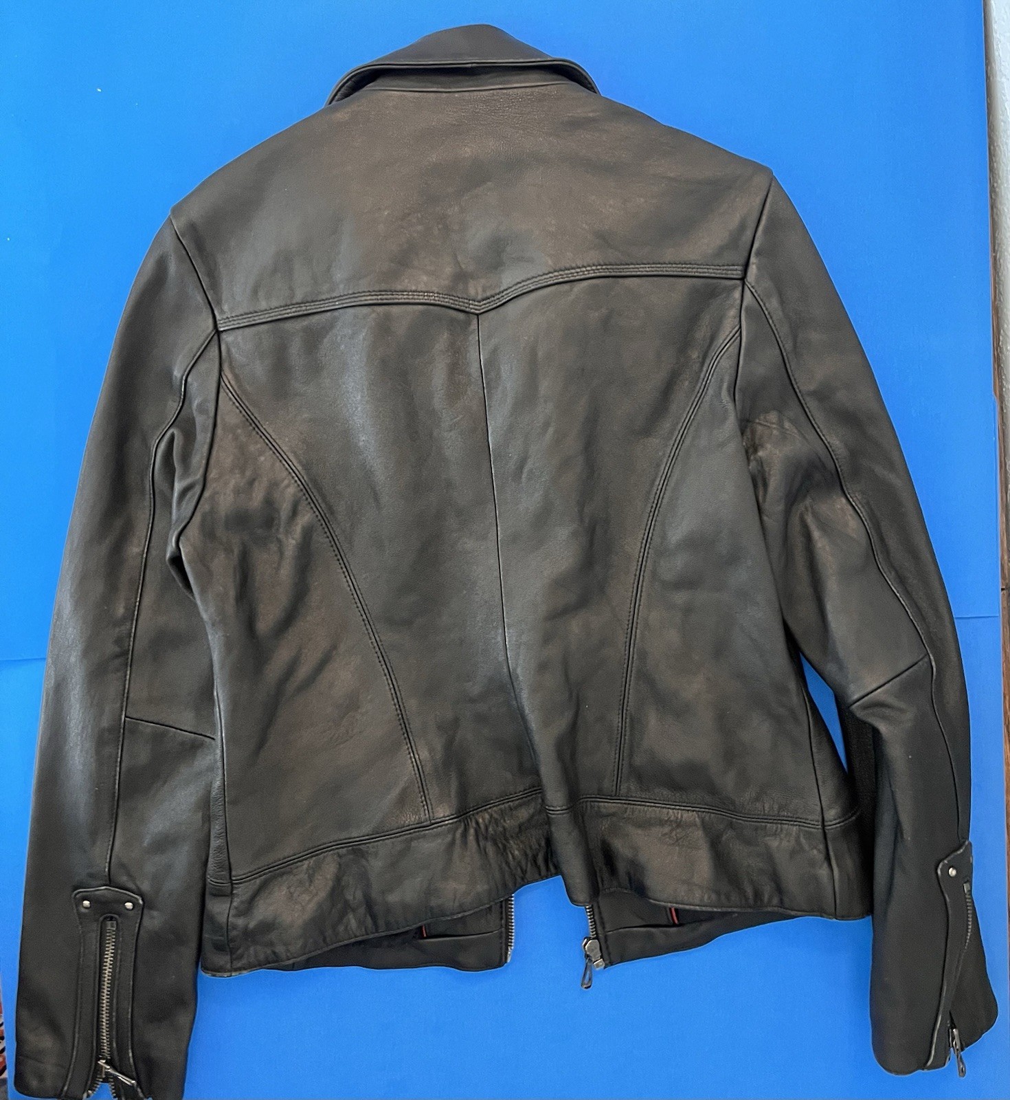 Wilsons Leather Women’s Black Zip Jacket Lined Short Regular Fit Size M
