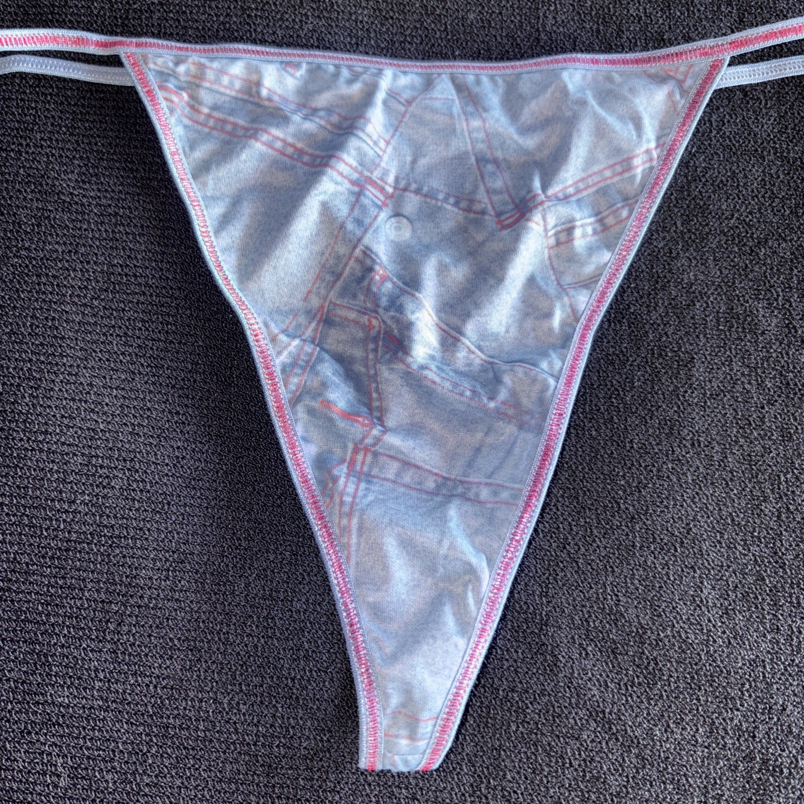 Lily Of France Y2K Vintage L Thong Panty String Bikini Underwear Early 2000’s