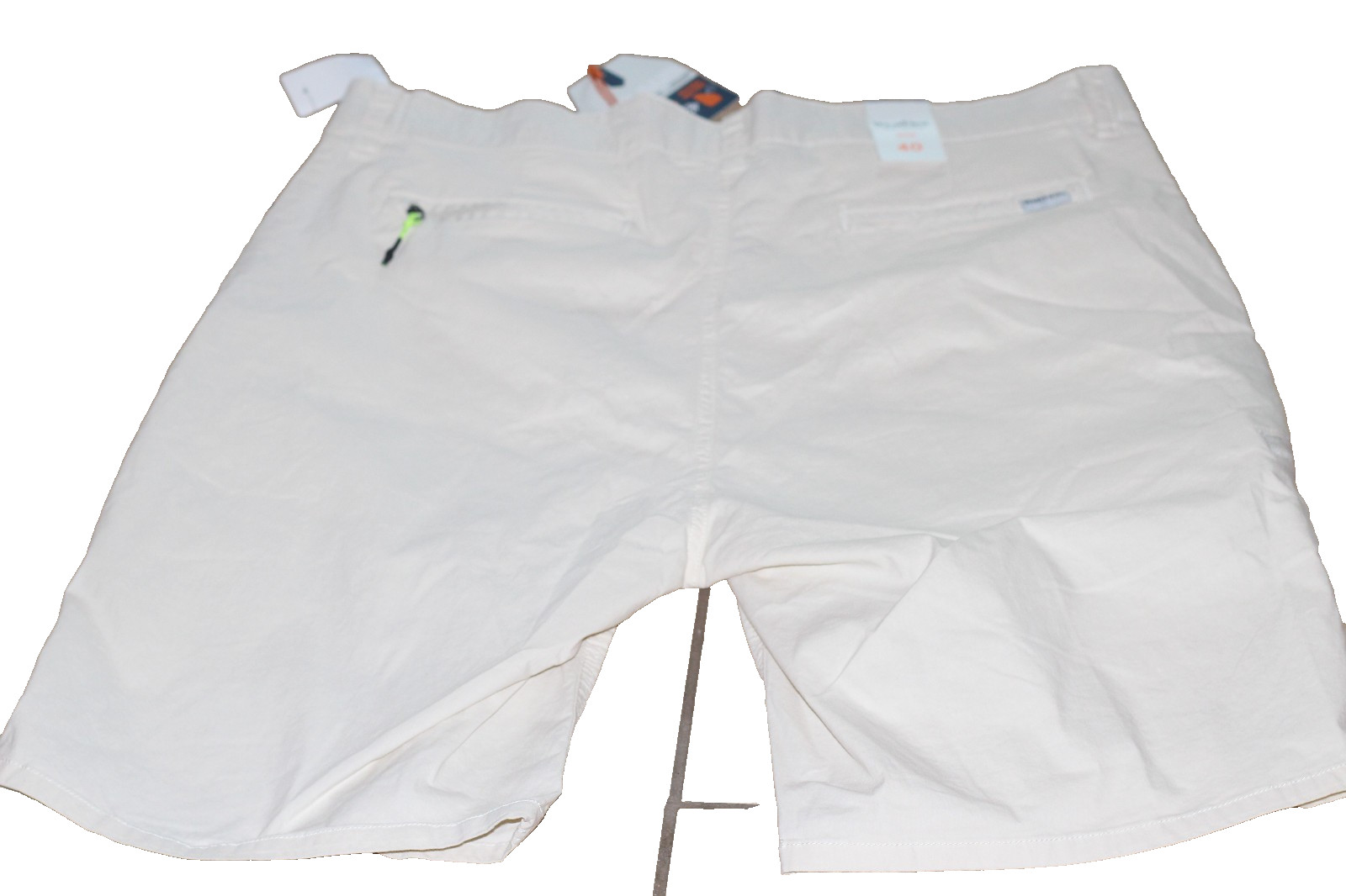 WEARFIRST MEN BEIGE SHORTS NWT SIZE 40 STRETCH FREE BAND MESH POCKET