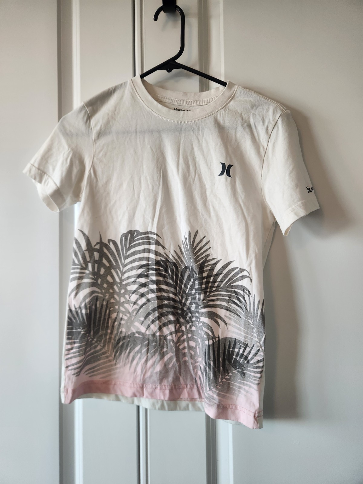 Hurley Boys T-shirt Short Sleeve Graphic Palm Trees Size M