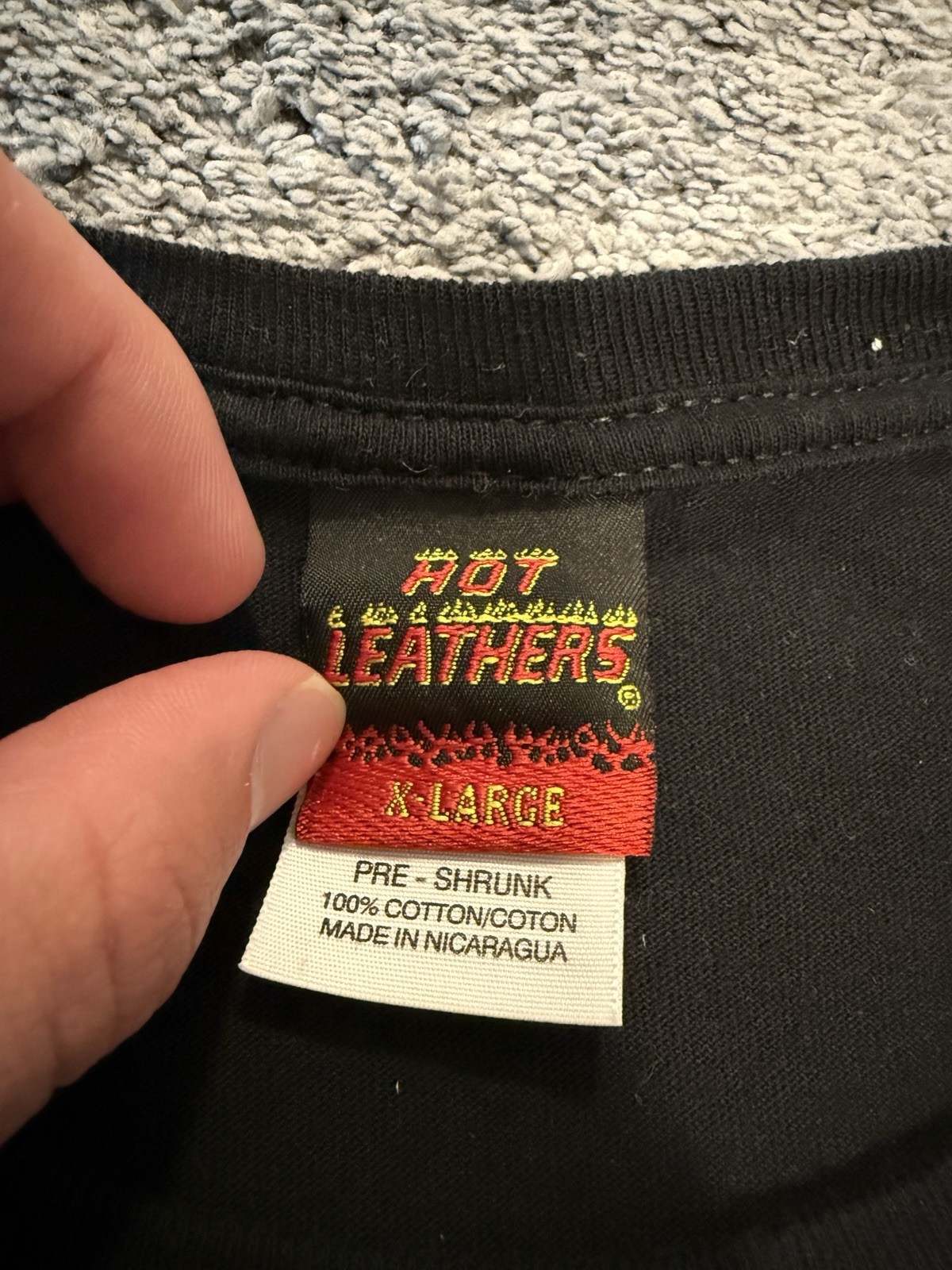Hot Leathe Legendary Eye Roses Graphic T-Shirt Black XL Vintage Style Streetwea.
