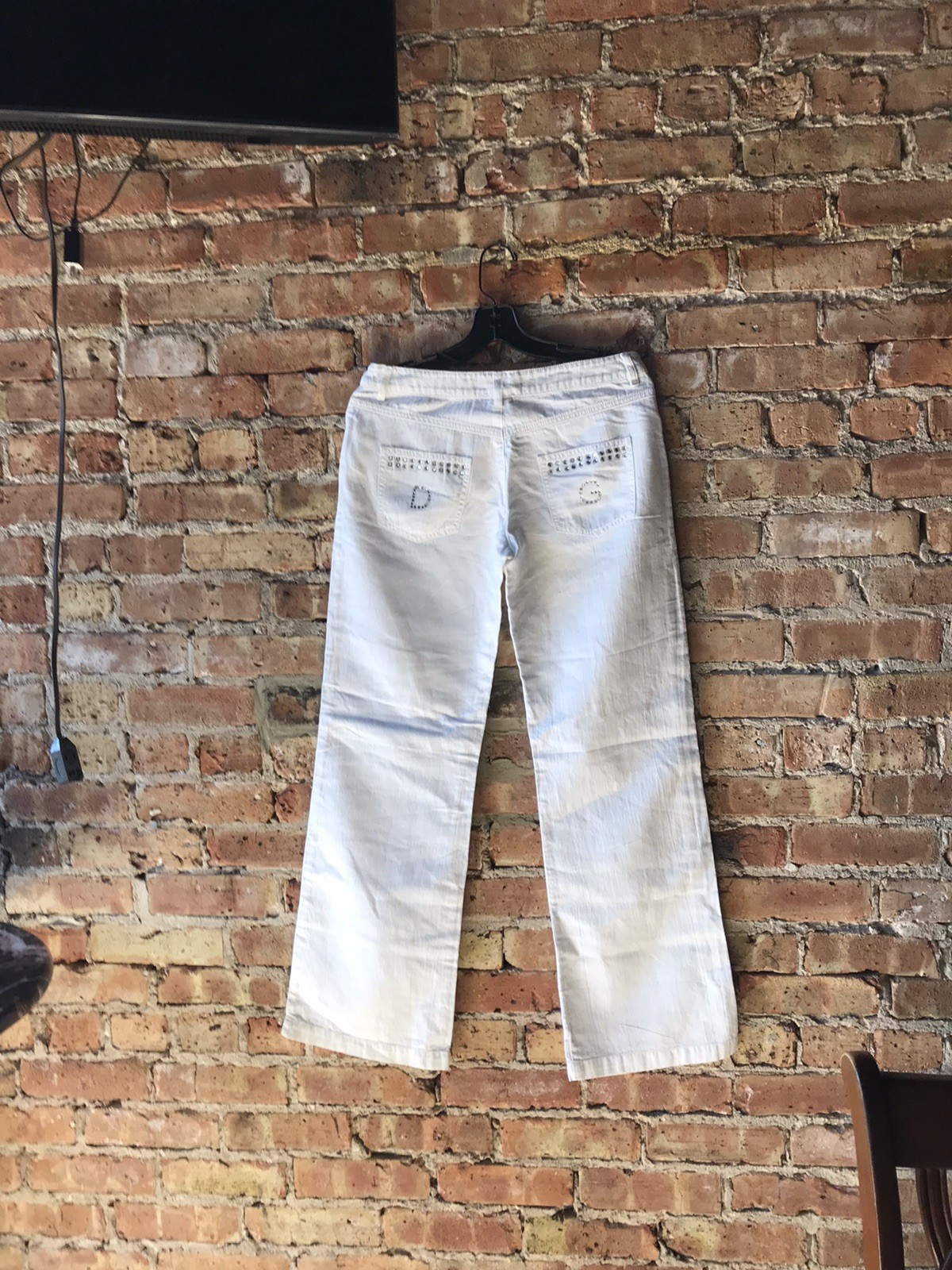 Dolce Gabbana White Lightweight Summer Pants 52% Linen 48% Cotton Low Rise Cut M