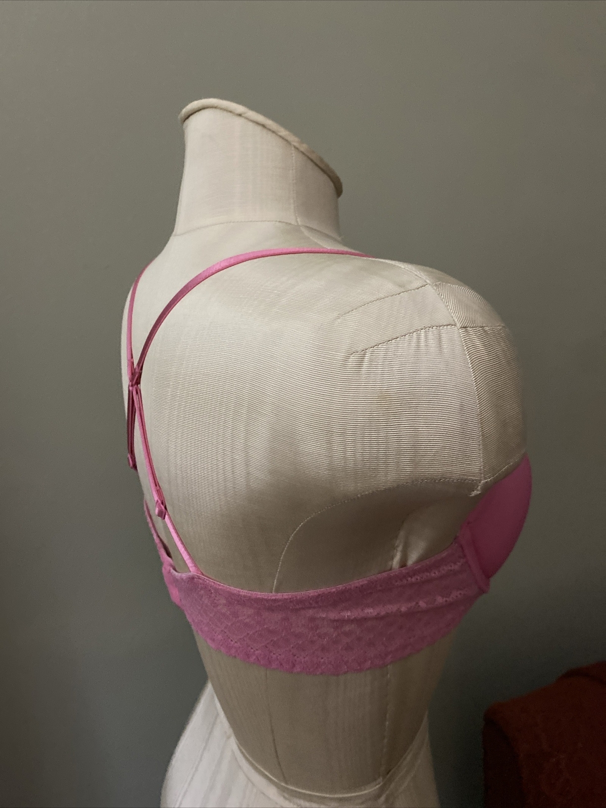 Flirtitude Women 36A Pink Padded Bra Strap: Normal or Crossback Underwire