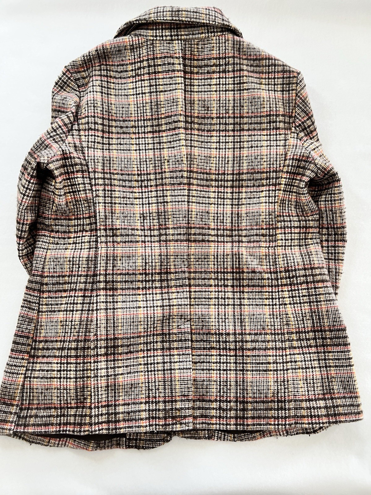 St John’s Bay Women’s Large Multicolor Petite Plaid Blazer