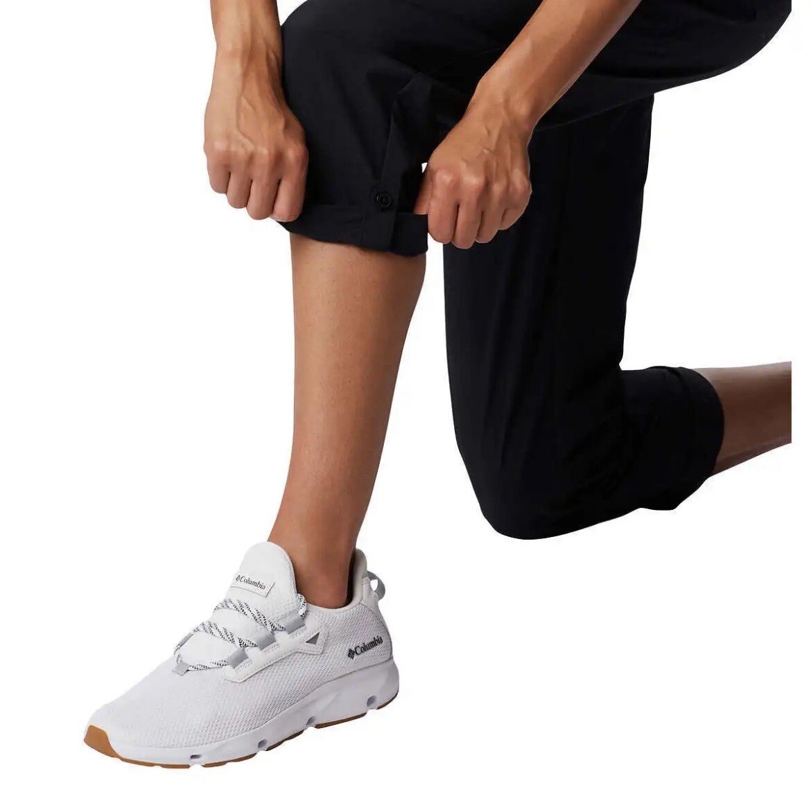 Columbia Ladies’ Omni-Shield Roll-up Capri Pants – Black – Small – Water Repel