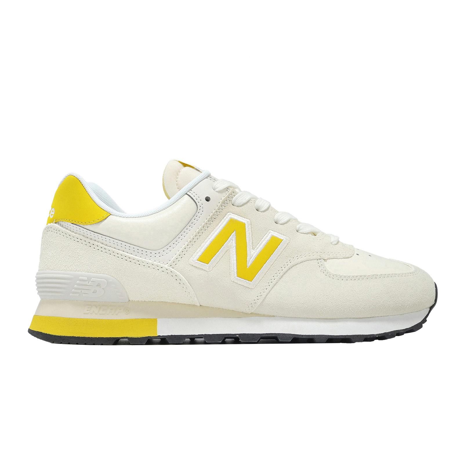 New Balance 574 NB Ivory Yellow Men Unisex Lifestyle Casual Shoes U5743LC-D