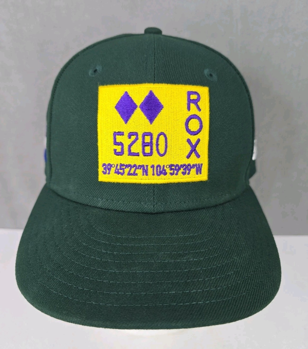 Coors Field latitude longitude hat 5280 ROX New Era Colorado fitted 7 1/4 cap