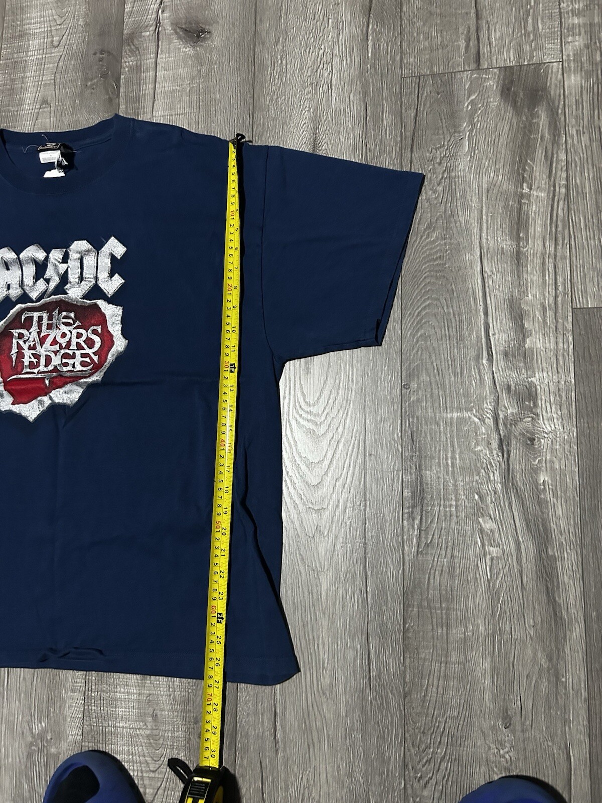 VTG 00s ACDC AC/DC Razor’s Edge Angus Young Ballbreaker Rock T Shirt Size XL