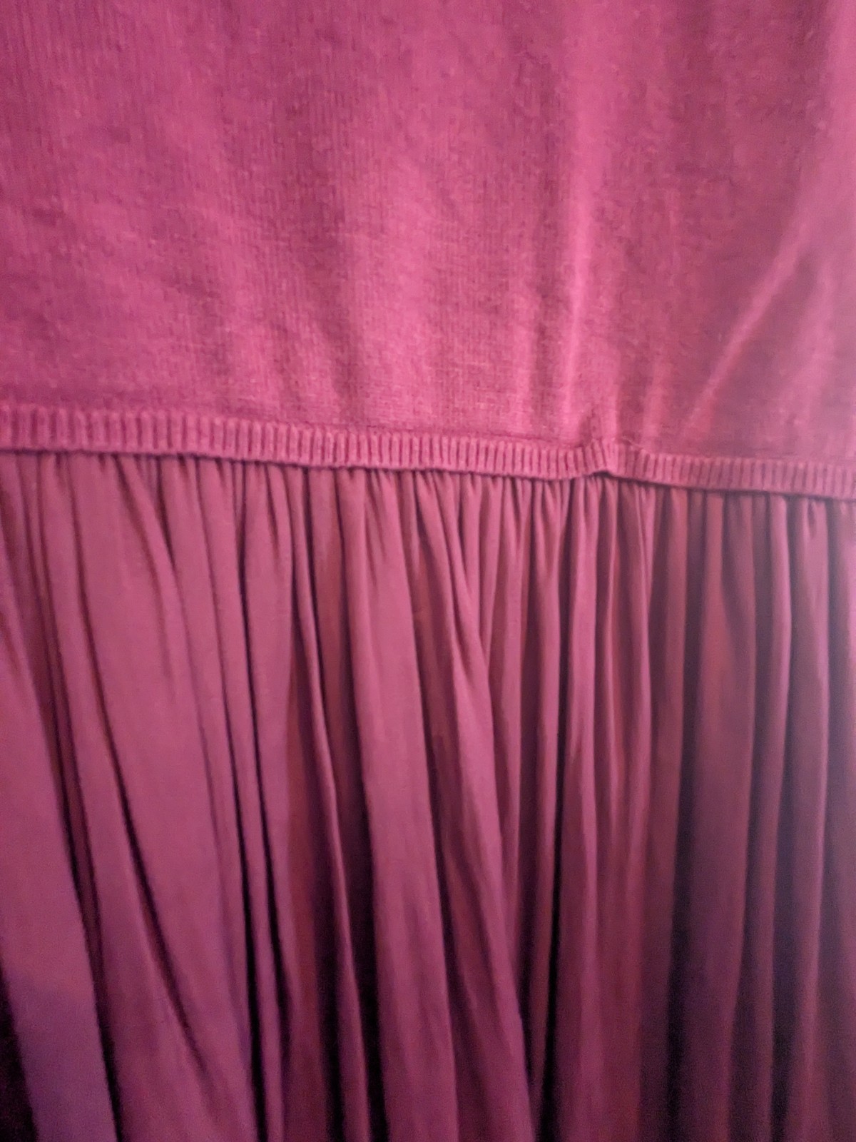 Torrid Plum Mixed Fabric Peplum Blouse Size 2