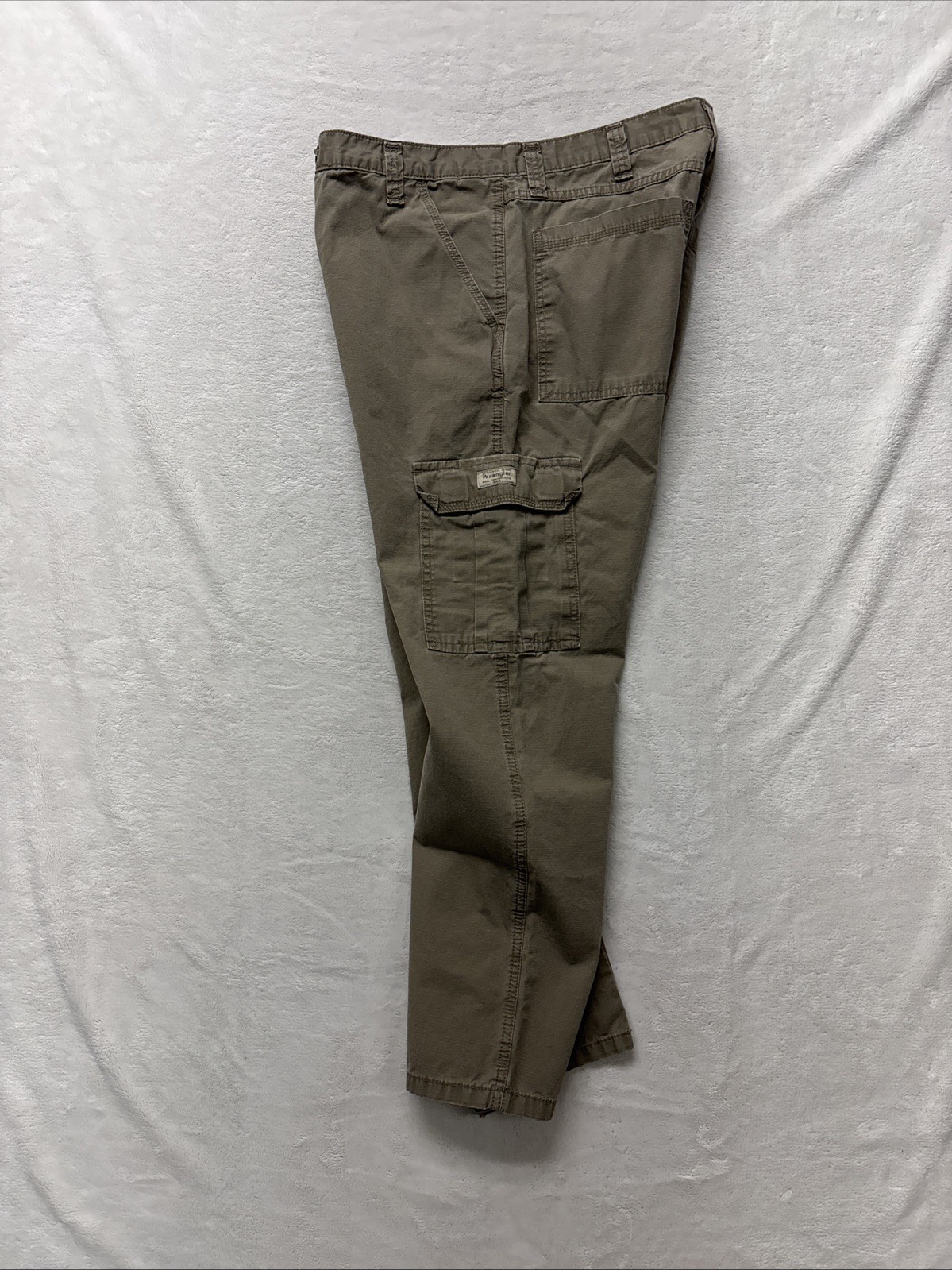 Wrangler 70L3WML Ripstop Khaki Cargo Hiking Pants Mens 34×30 Straight Tan Brown