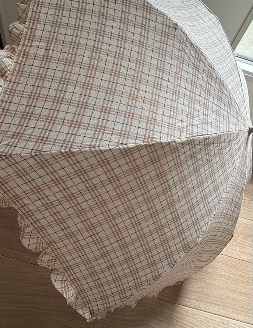 Burberry Nova Check Folding Umbrella Beige Diameter 50 cm / 19.7 in
