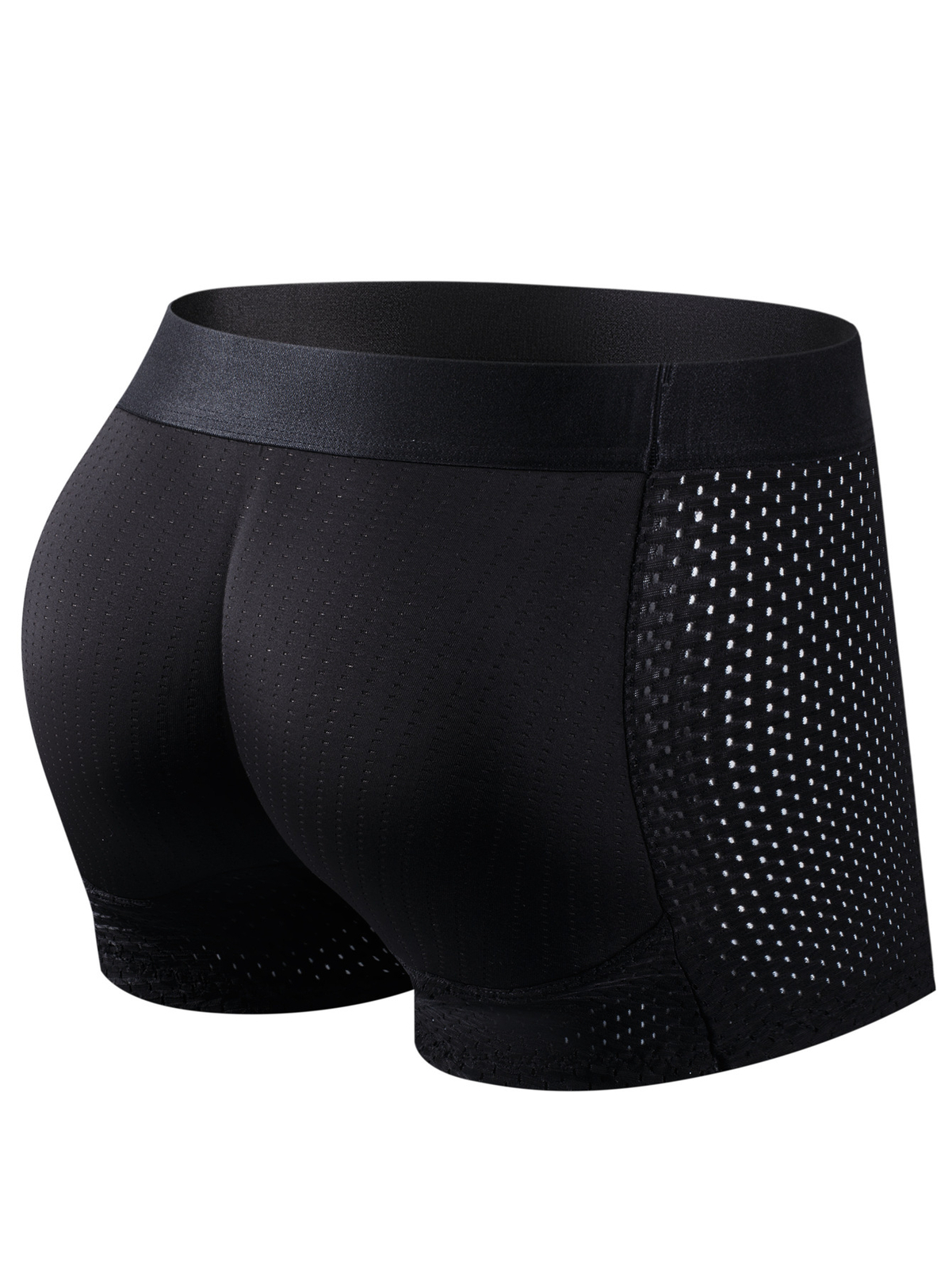 1pc Breathable and Stretchy Men’s Boxer Briefs with Butt Shaping and Hip Lifting