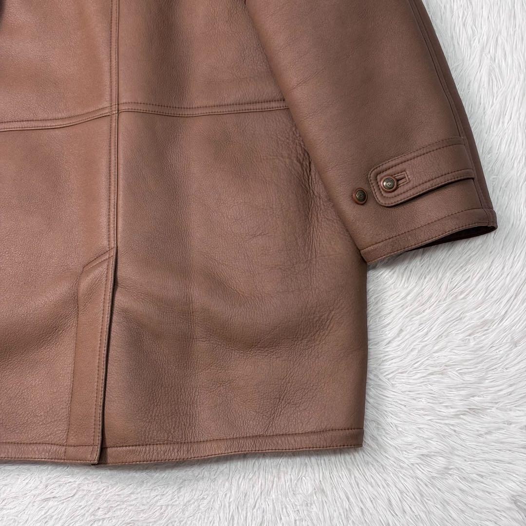 Authentic BERT PULITZER Leather Brown Coat Jacket Pre Owned Very Good Condition