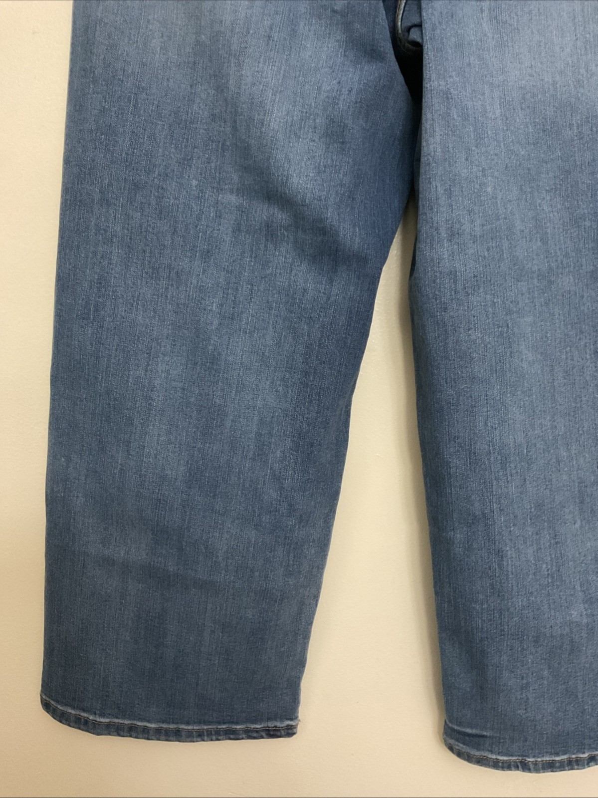 Skinnygirl Women’s Light Blue Wide Leg Crop HighRise Stretch Denim Jeans 32/14