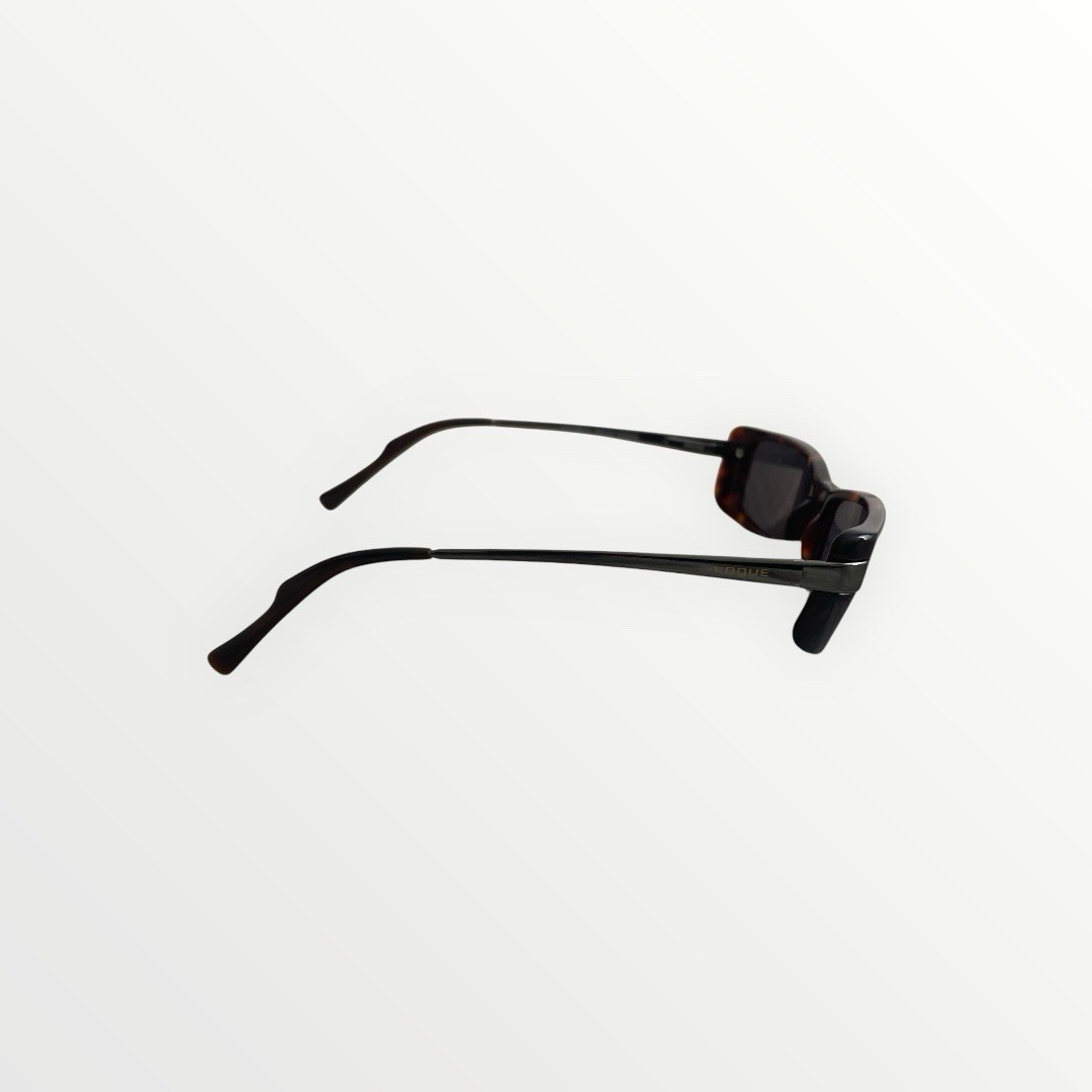 Vintage 1990s Vogue VO-2285 Tortoise Rectangle Sunglasses