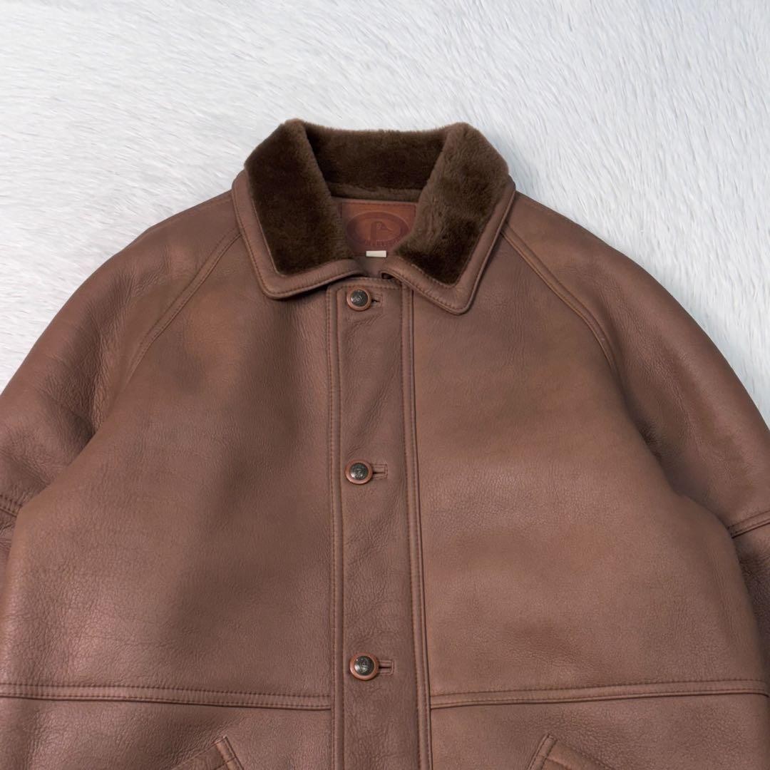 Authentic BERT PULITZER Leather Brown Coat Jacket Pre Owned Very Good Condition