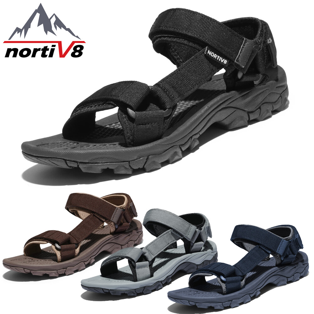 NORTIV 8 Men Athletic Sandal Open Toe Arch Support Summer Outdoor Hiking Sandals