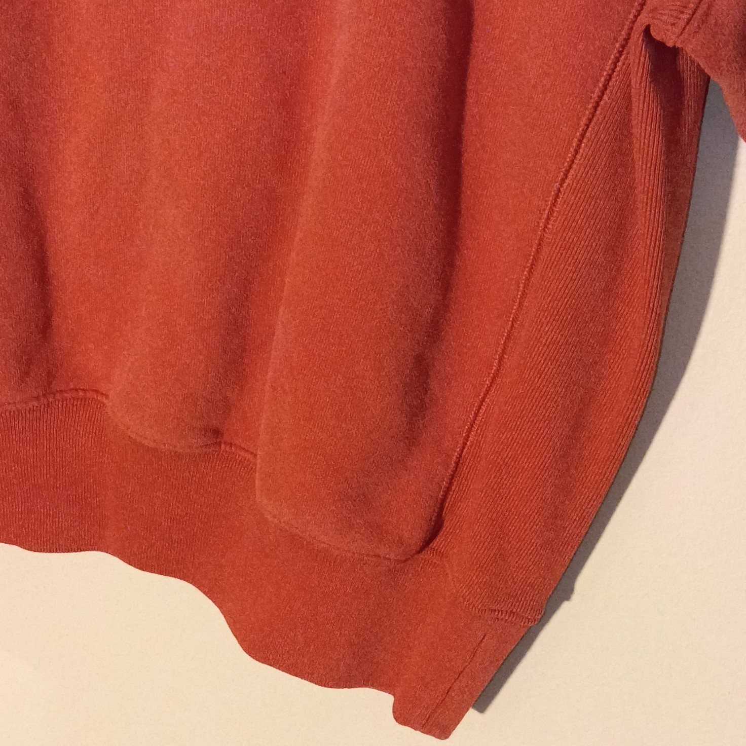 Champion Reverse Weave Sweatshirt Medium Rust Orange Embroidered Logo