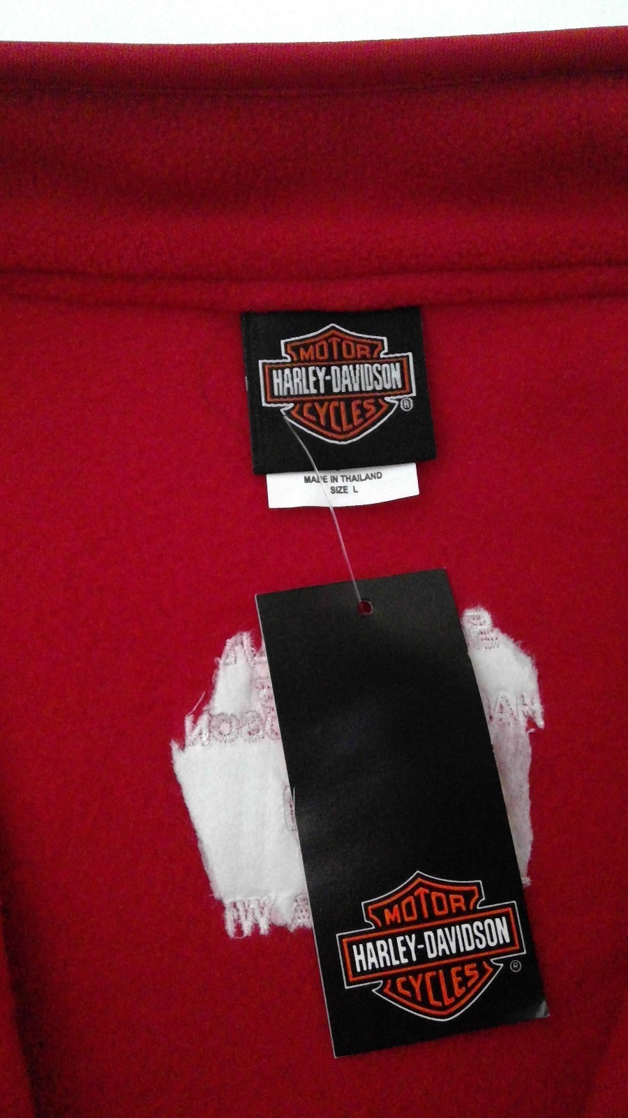 Harley Davidson Fleece Vest Mock Collar Embroidered Wings Zip Chest43in Womens L