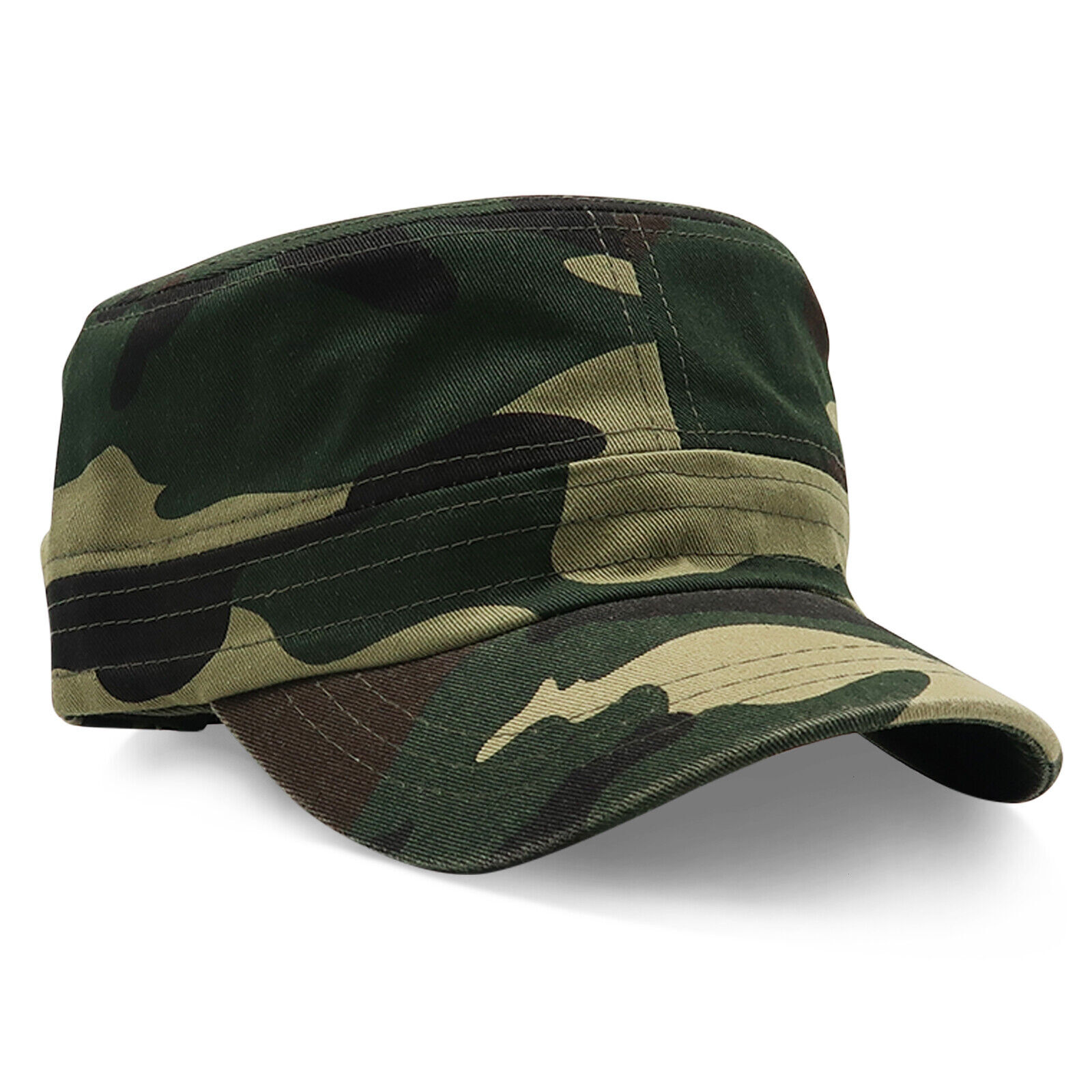 Men Cap Army Hat Cadet Castro Military Patrol Hats Baseball Caps Camo Adjustable