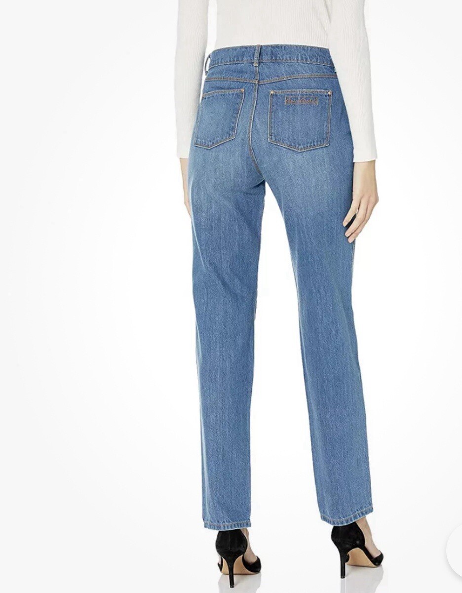 NWT VANDERBILT Nico High Rise Straight Leg Jeans Size 32/14 100%Cotton