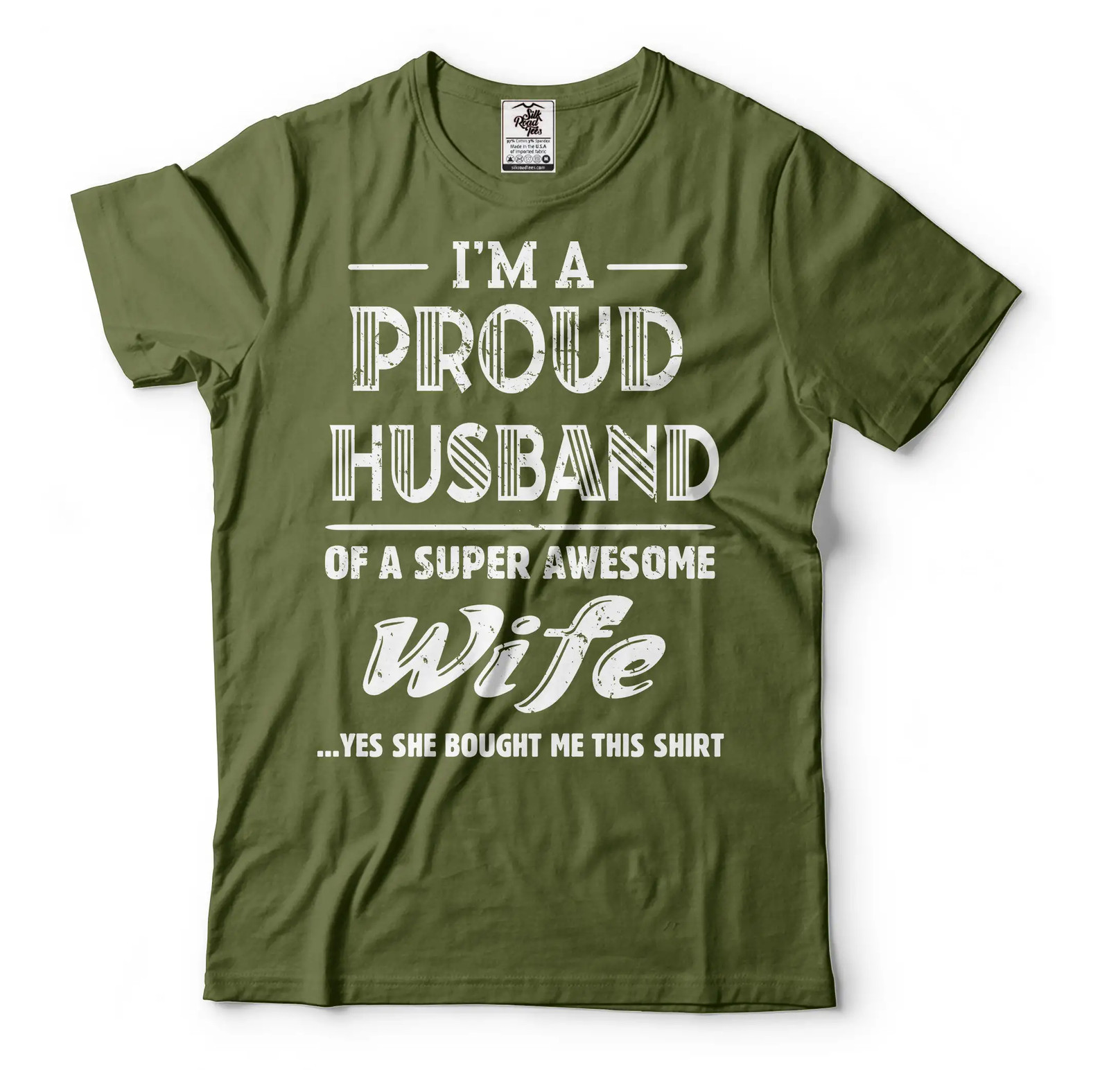 I’m A Proud Husband Of A Super Awesome Wife Shirt Husband Gift Funny Husband Tee