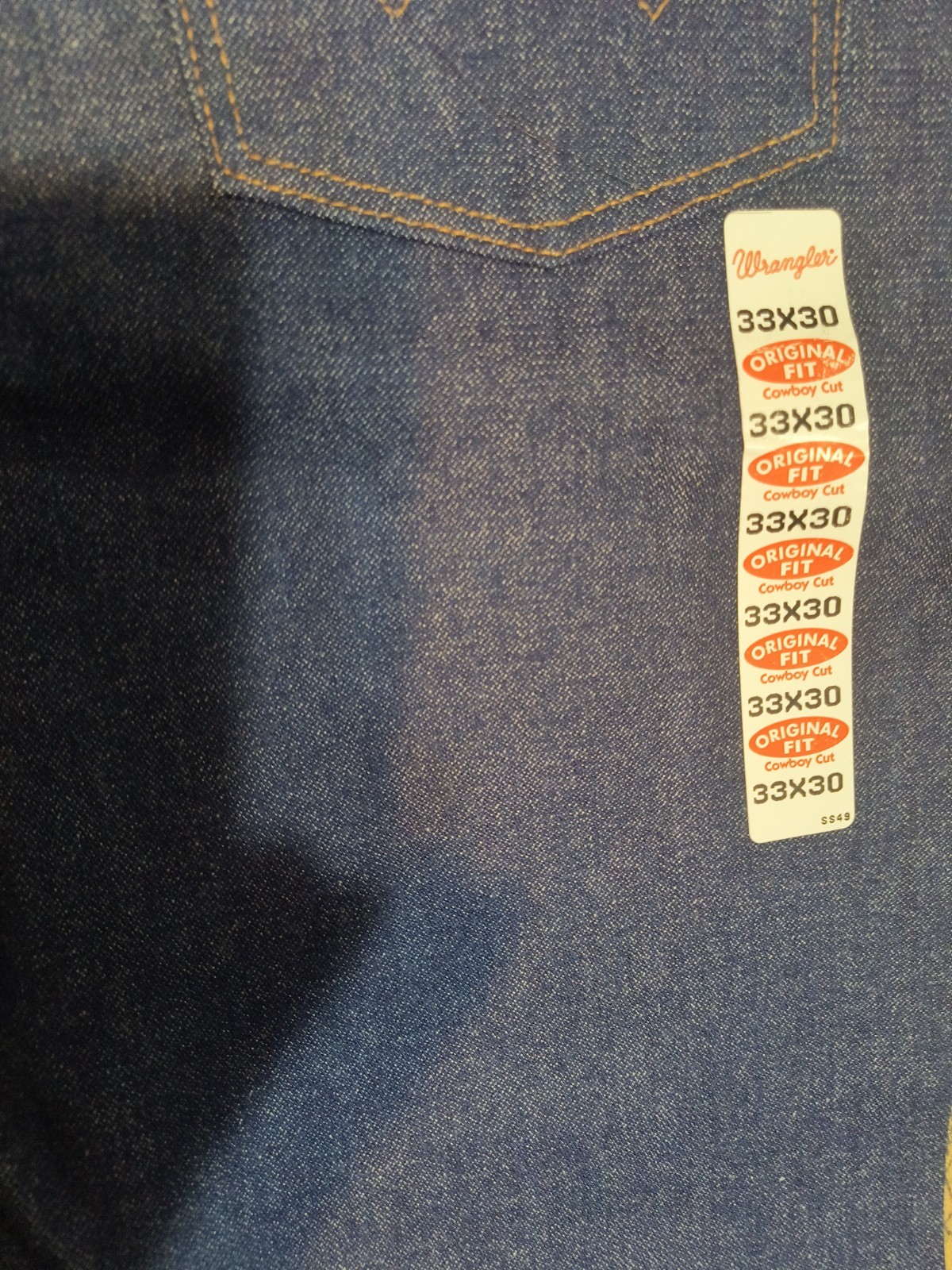 ​Wrangler 13MWZ Cowboy Cut Jeans 33×30 Original Fit Heavyweight Denim NWT ProRod