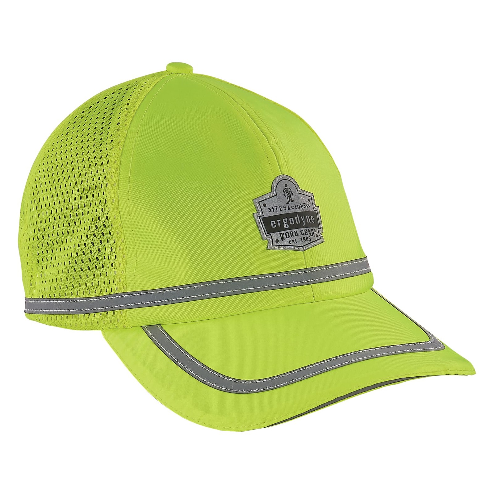Ergodyne mens High Visibility, Reflective Hat Cap, Lime, One Size, Lime