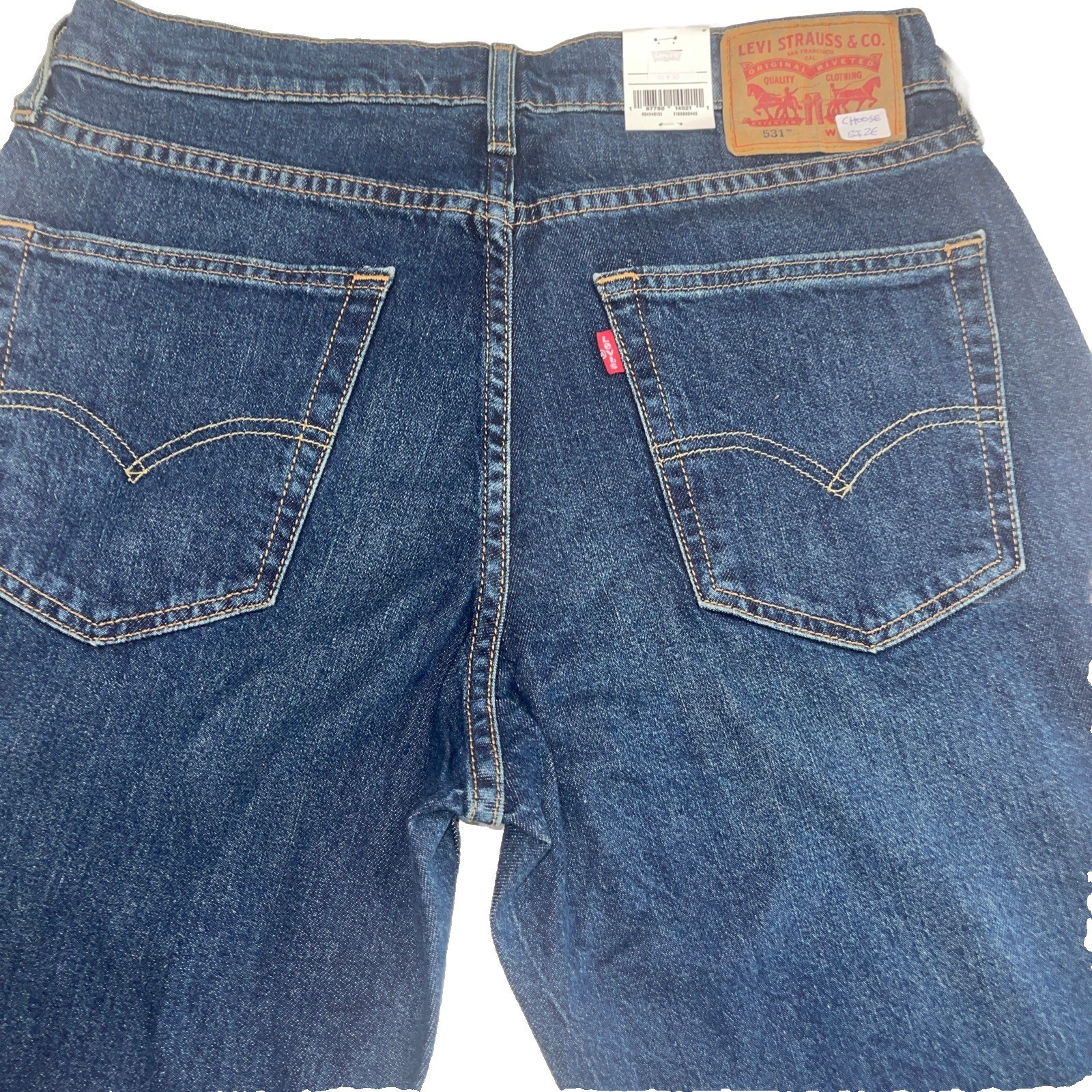 Levi 531 Athletic Slim Performance Dark Wash Blue, Various Sizes Choose